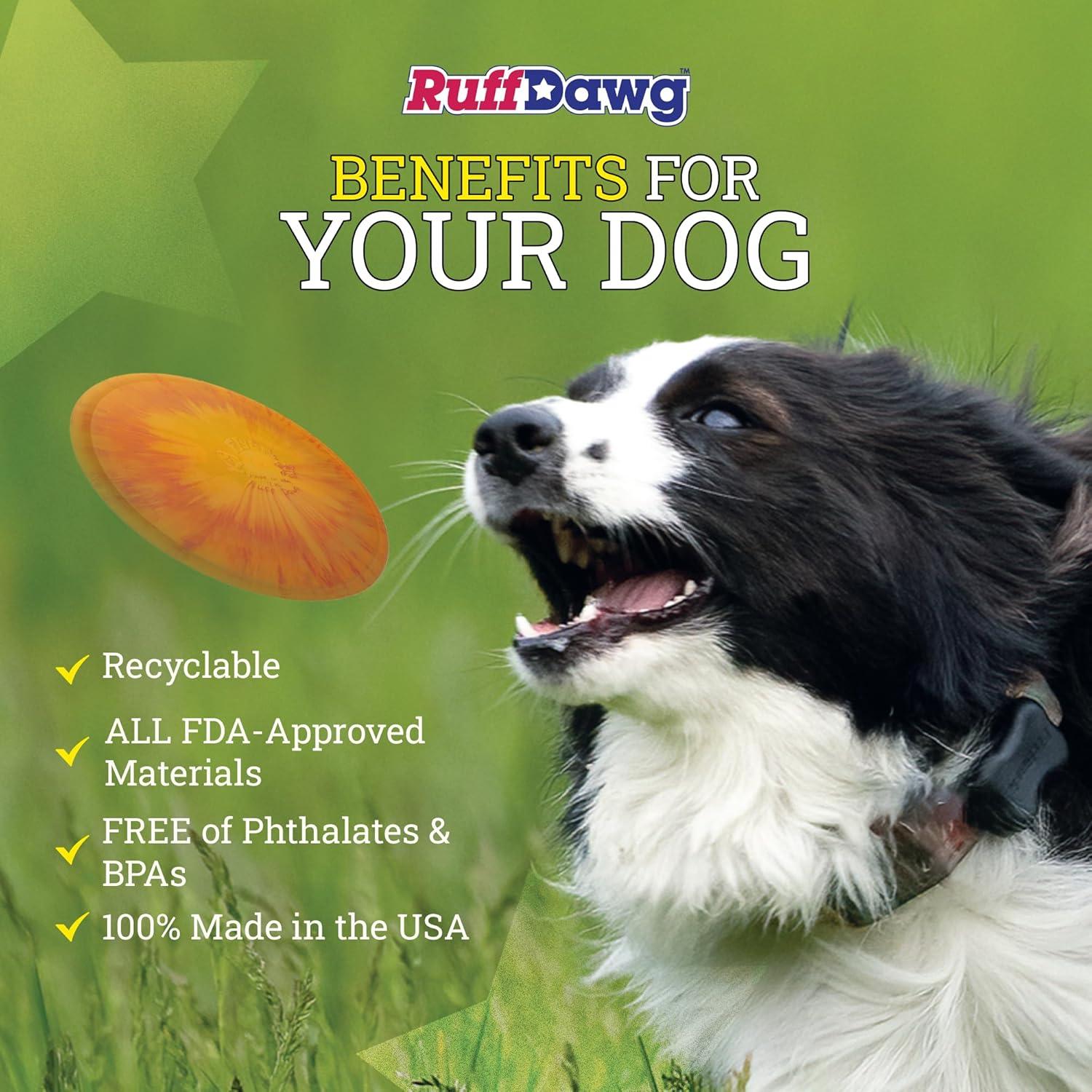 Ruff Dawg Crinkit Rubber Indestructible Retrieving Dog Toy for Water Bottles, Color Varies