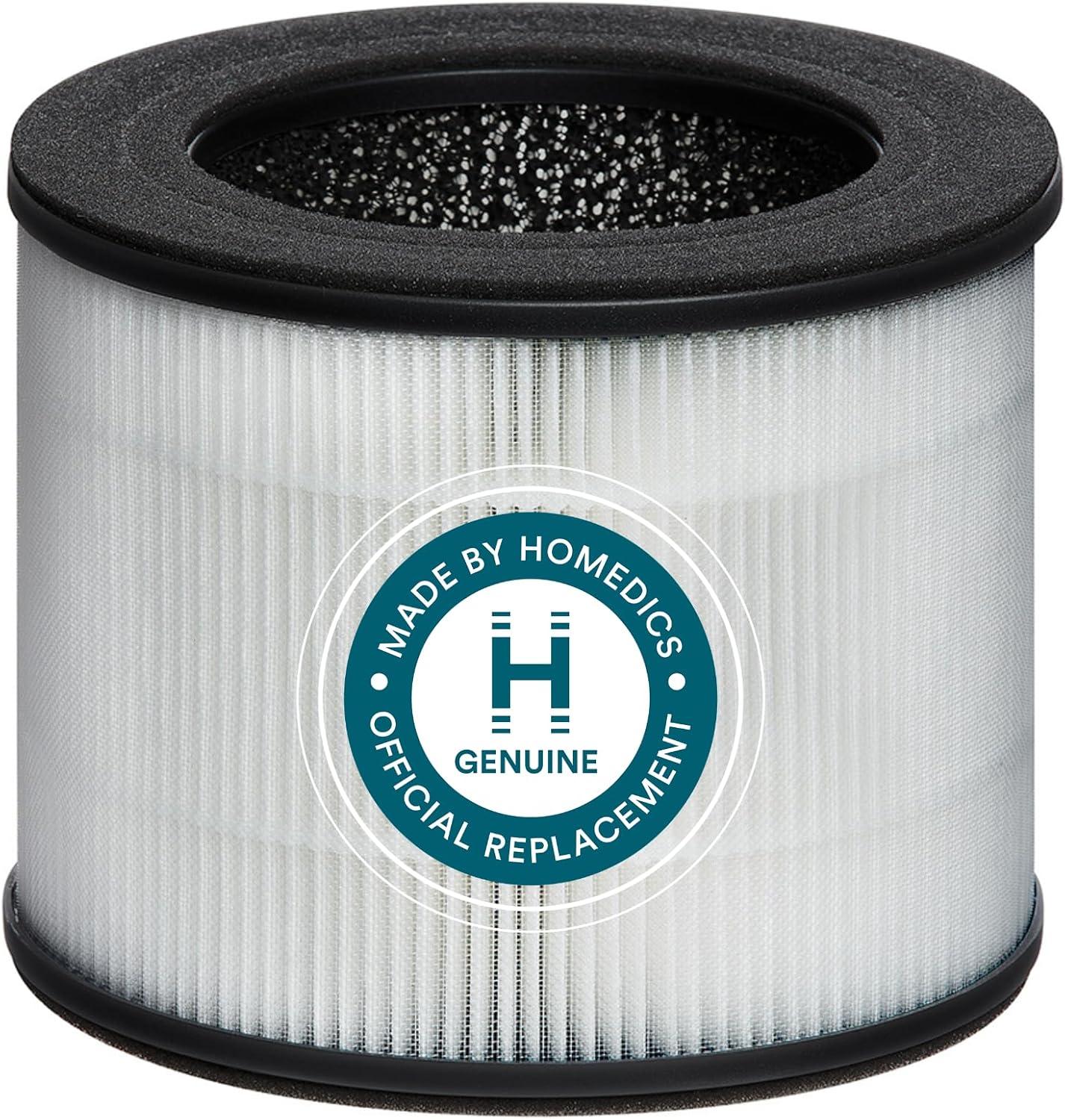 Homedics Replacement HEPA-type filter for AP-T10 and AP-T12: Captures Allergens, Compatible with HoMedics Air Purifiers