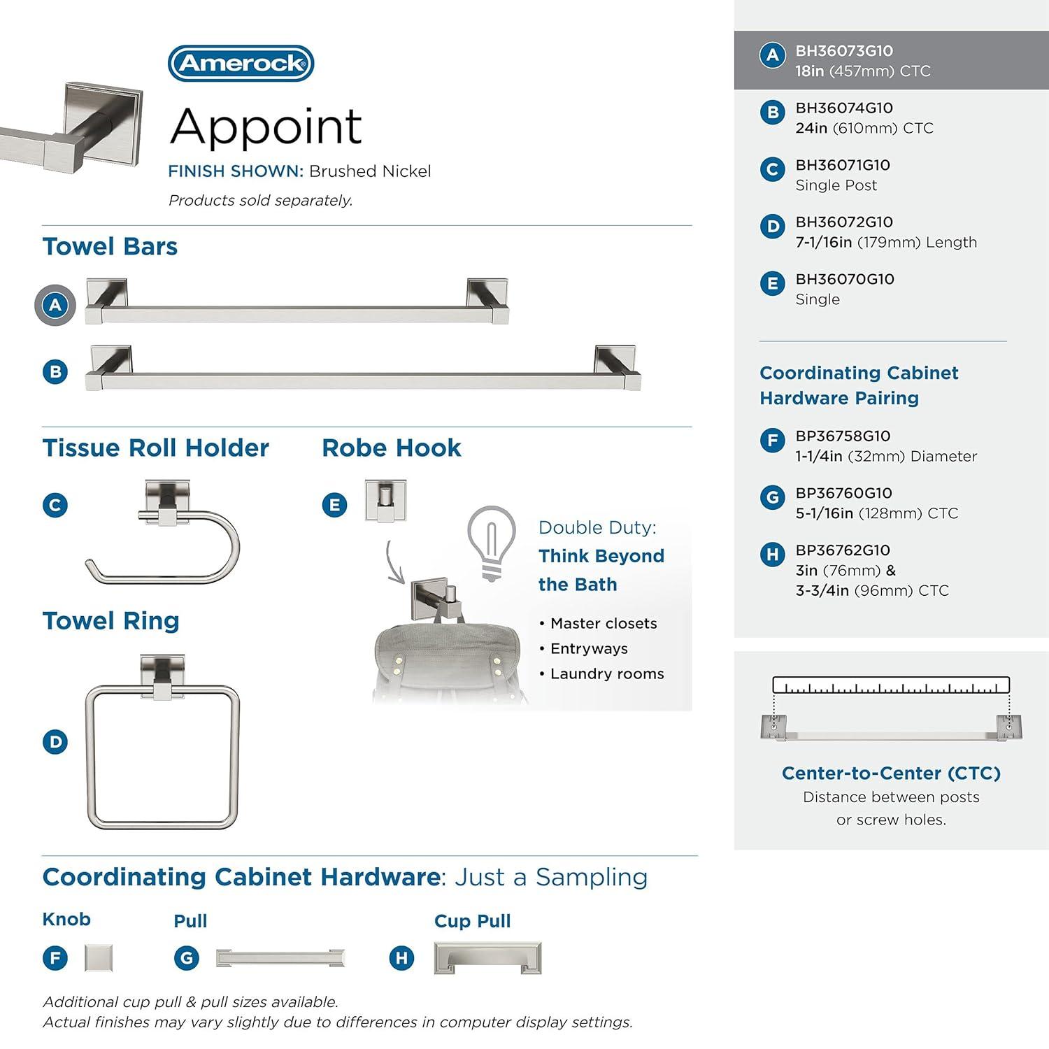 Appoint 19.87" Wall Mounted Towel Bar
