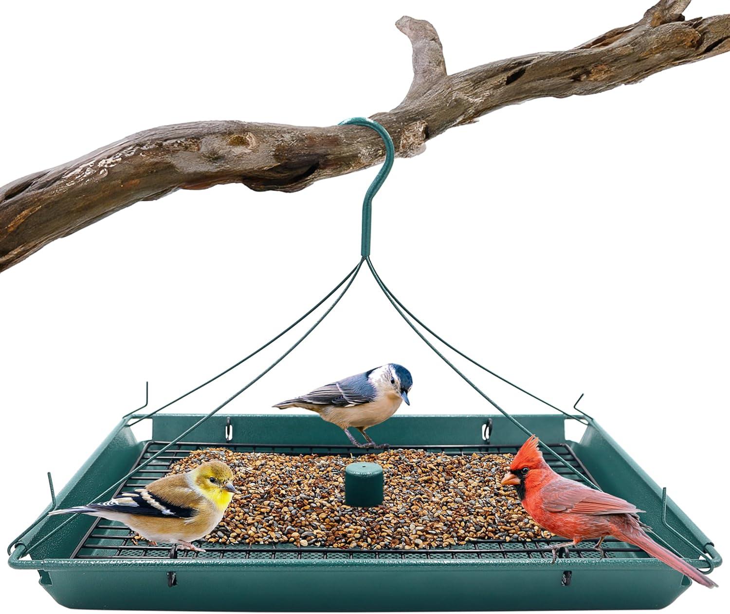 Zenport Z203009 2-in-1 Platform Bird Feeder