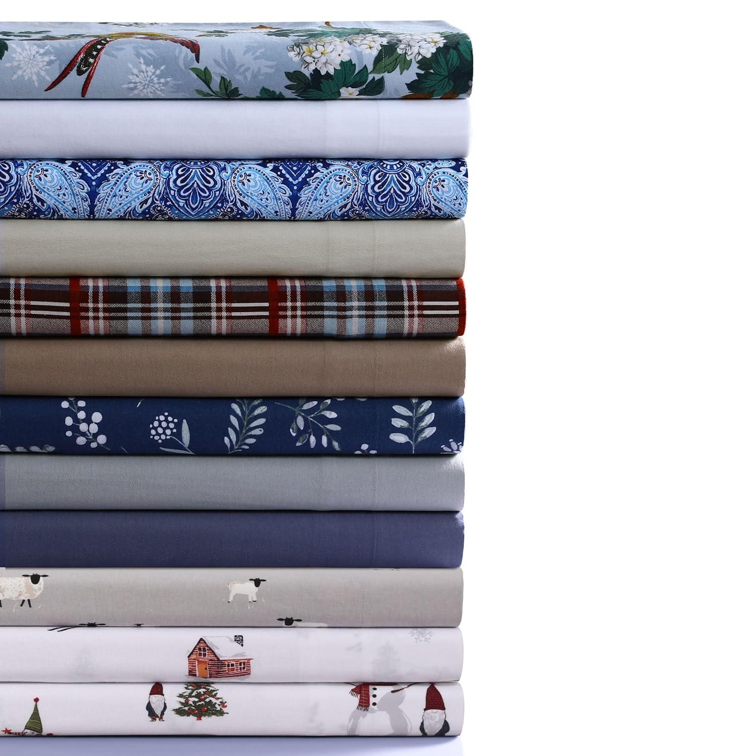 Azores Home 100% Cotton Turkish Flannel Extra Deep Pocket Sheet Set