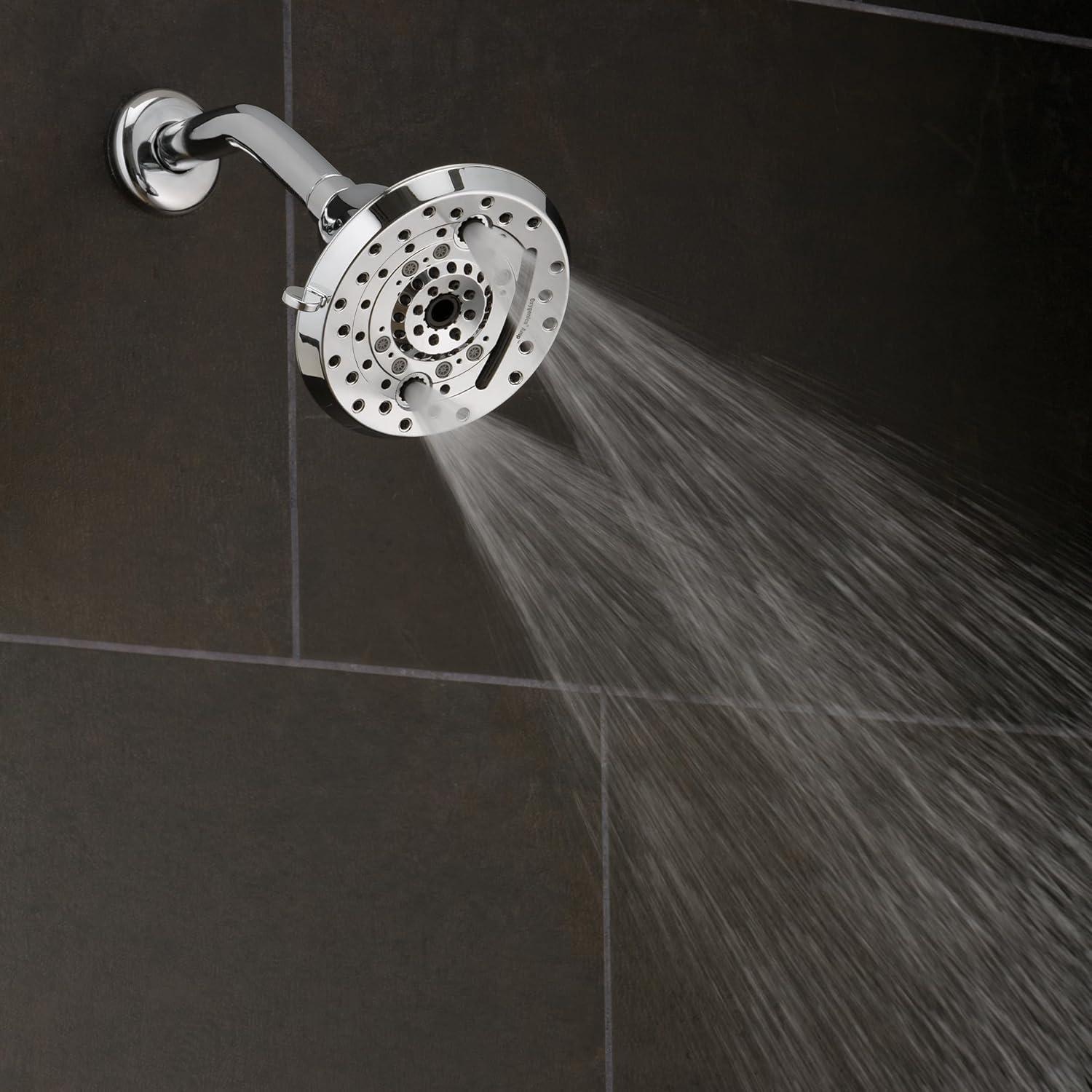 Oxygenics Amp Chrome Fixed Shower Head 1.8-GPM (6.8-LPM)