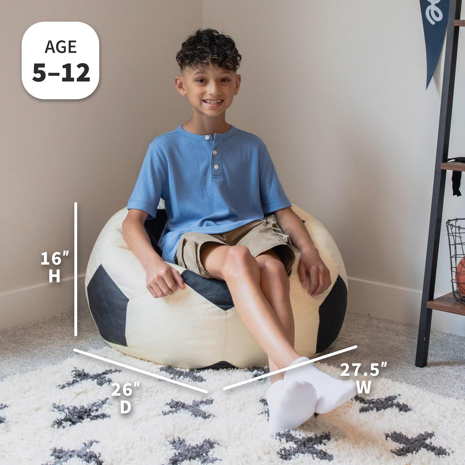 Big Joe Sports Ball Bean Bag Chair, Soft Polyester, 2.5 Feet