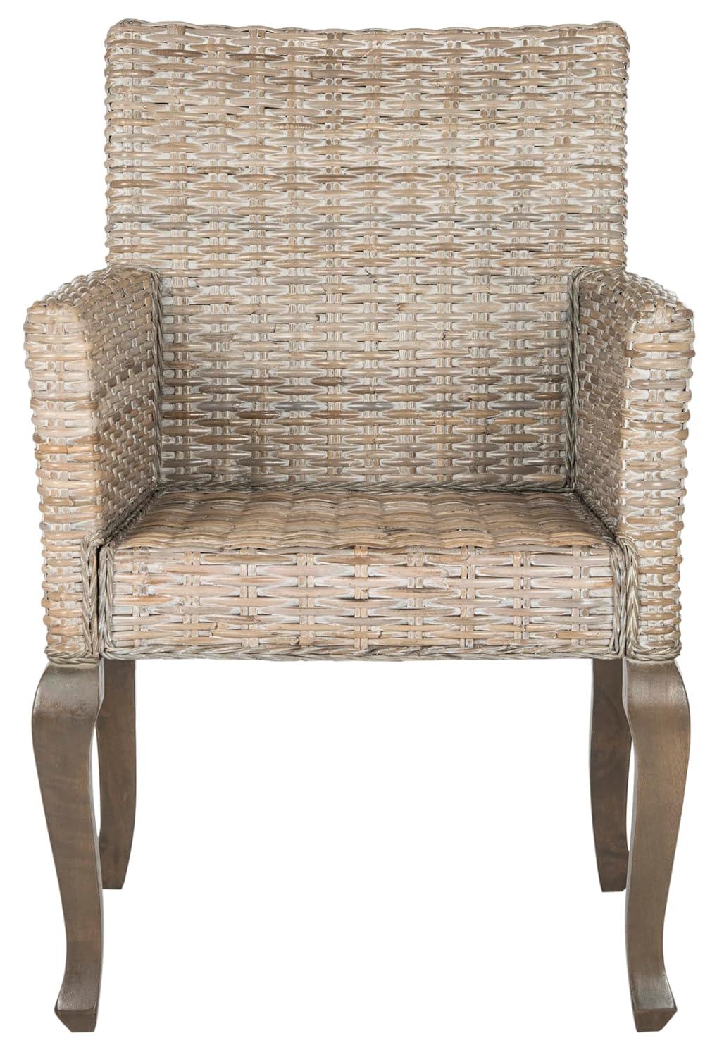 Armando 18" H Dining Chair (Set of 2) - SEA8019 - White Washed - Safavieh