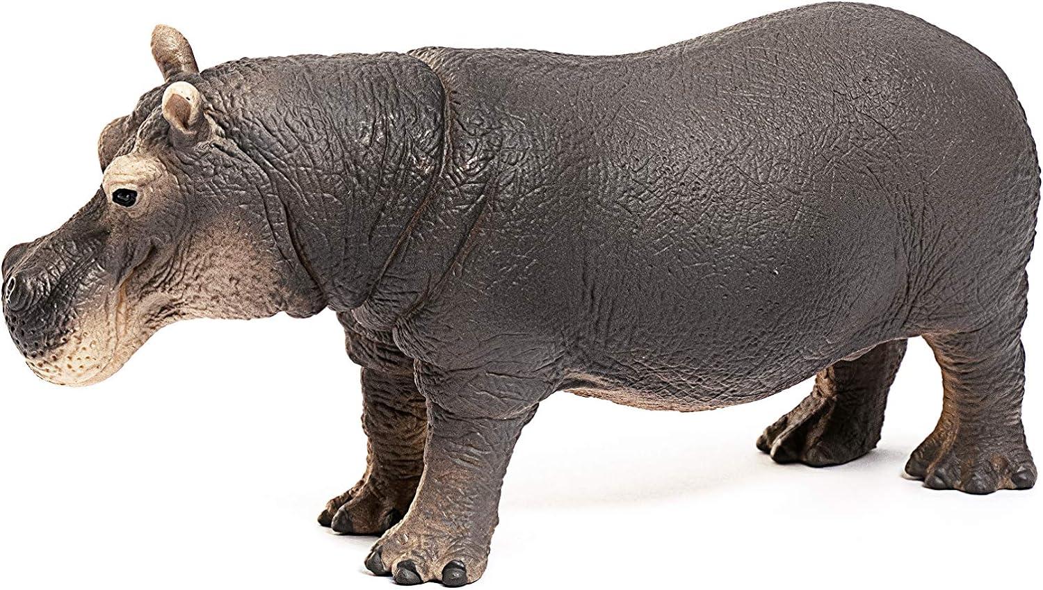 Schleich - Wild Life: Hippopotamus Animal Toy Figurine Educational Playset, 1 pc