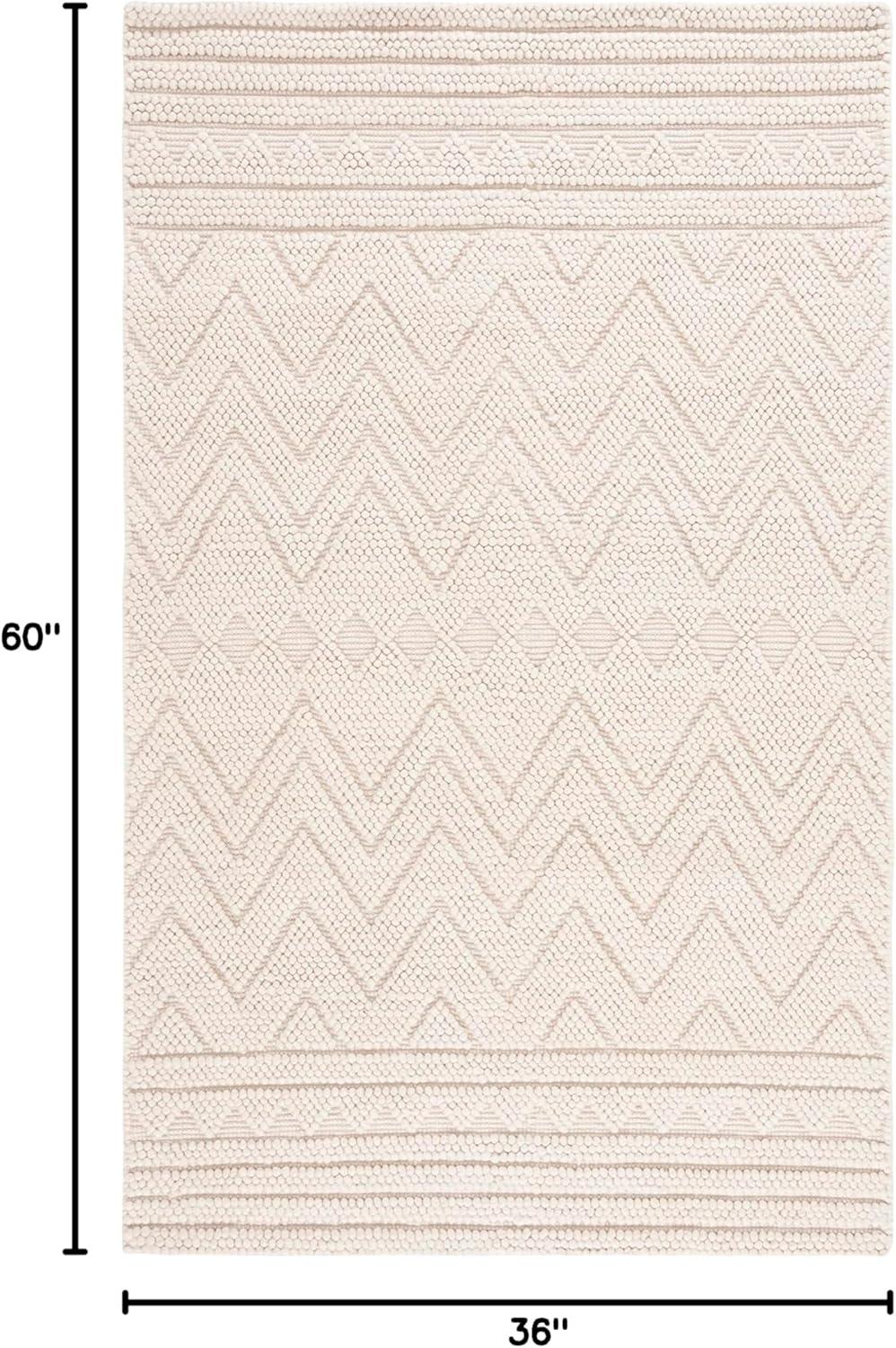 Natura NAT128 Hand Woven Indoor Accent Rug - Light Beige - 3'x5' - Safavieh