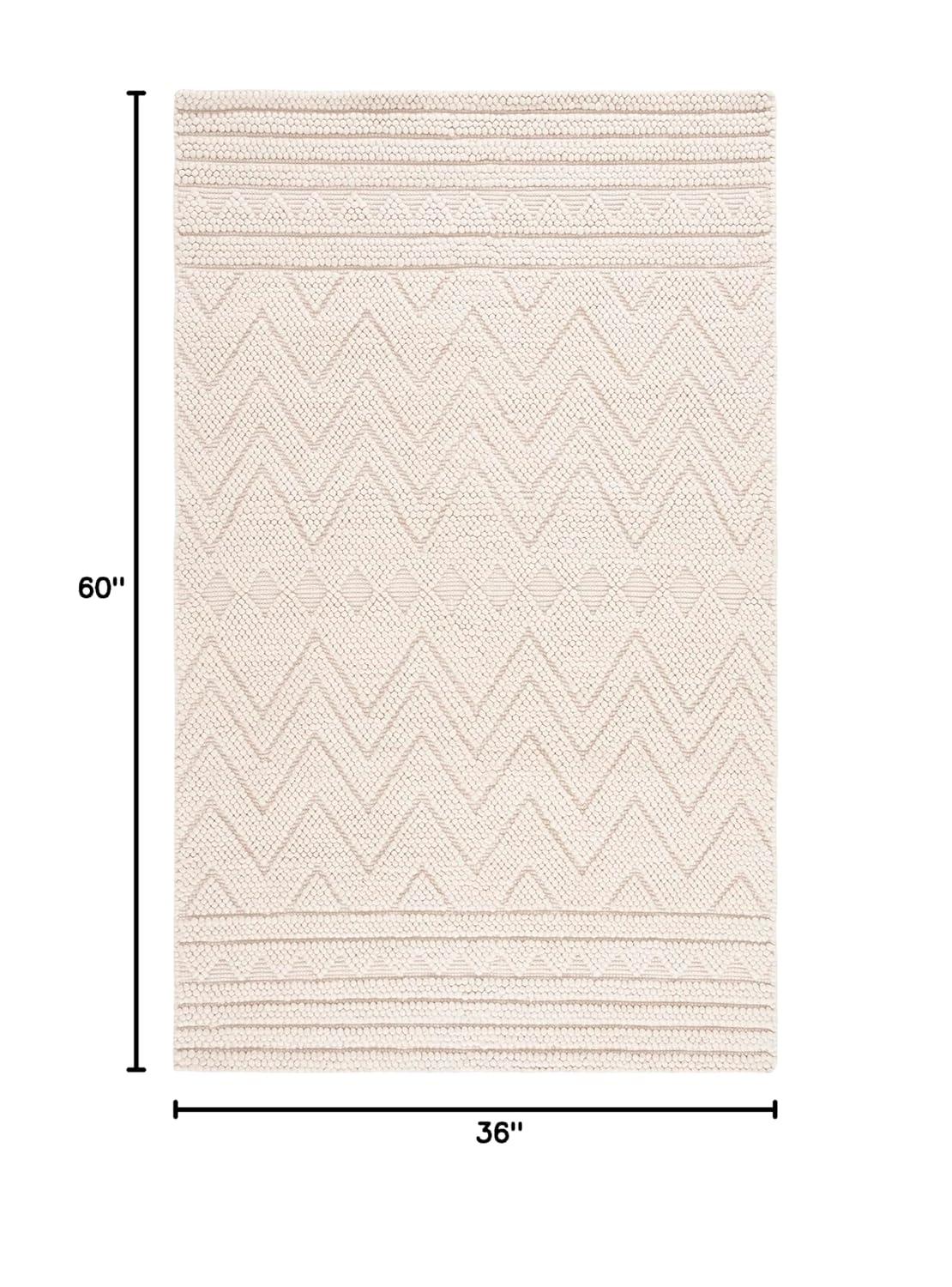 Natura NAT128 Hand Woven Indoor Accent Rug - Light Beige - 3'x5' - Safavieh