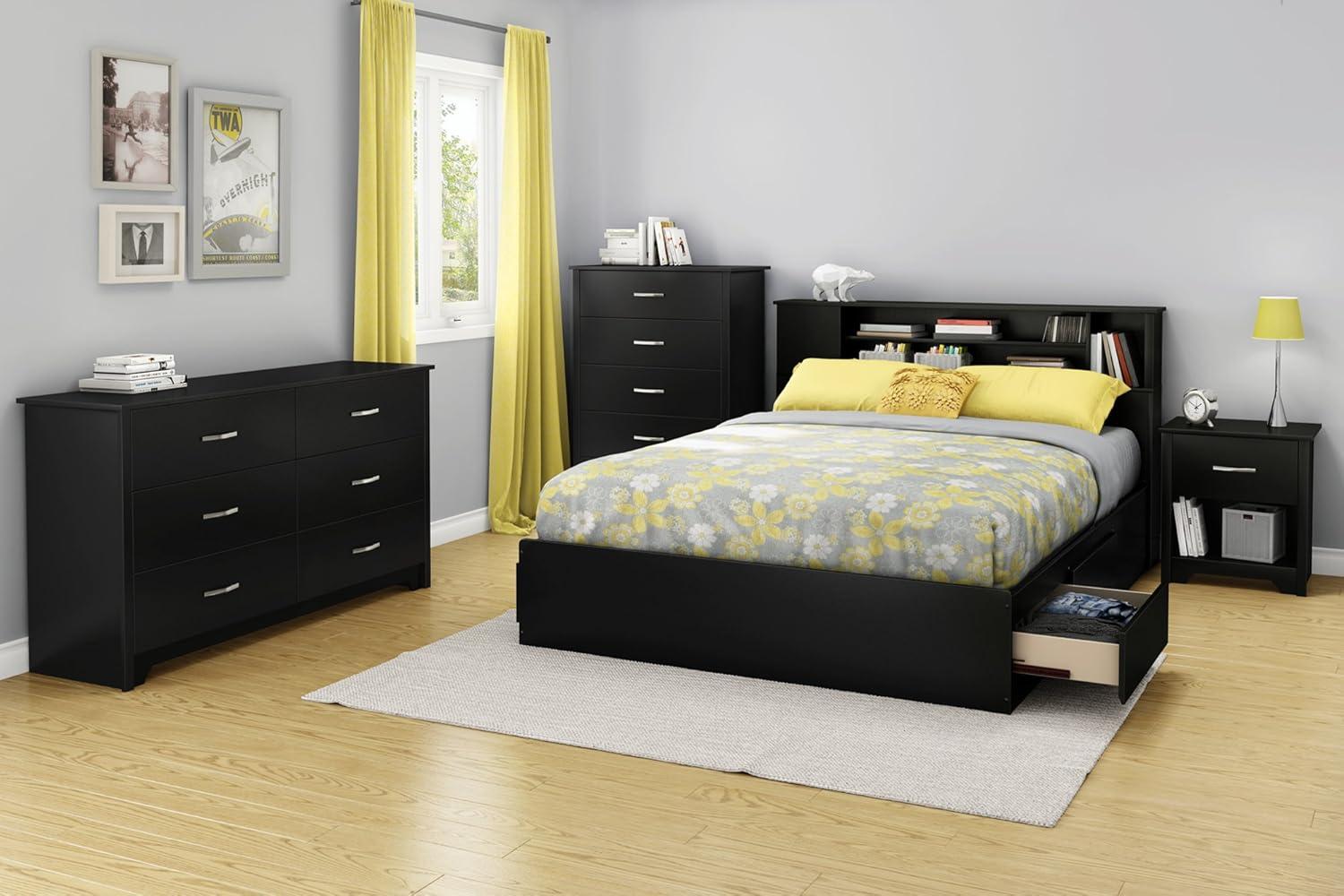 South Shore Fusion, Contemporary Dresser,  Black
