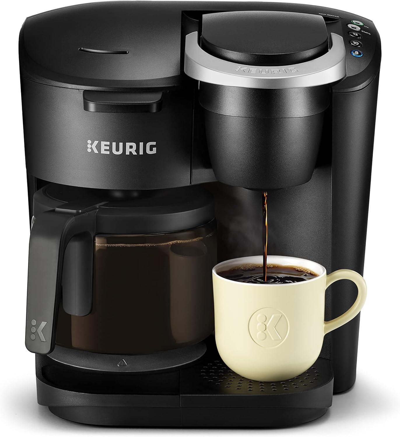 Keurig K-Duo Single Serve K-Cup Pod & Carafe Coffee Maker, Black