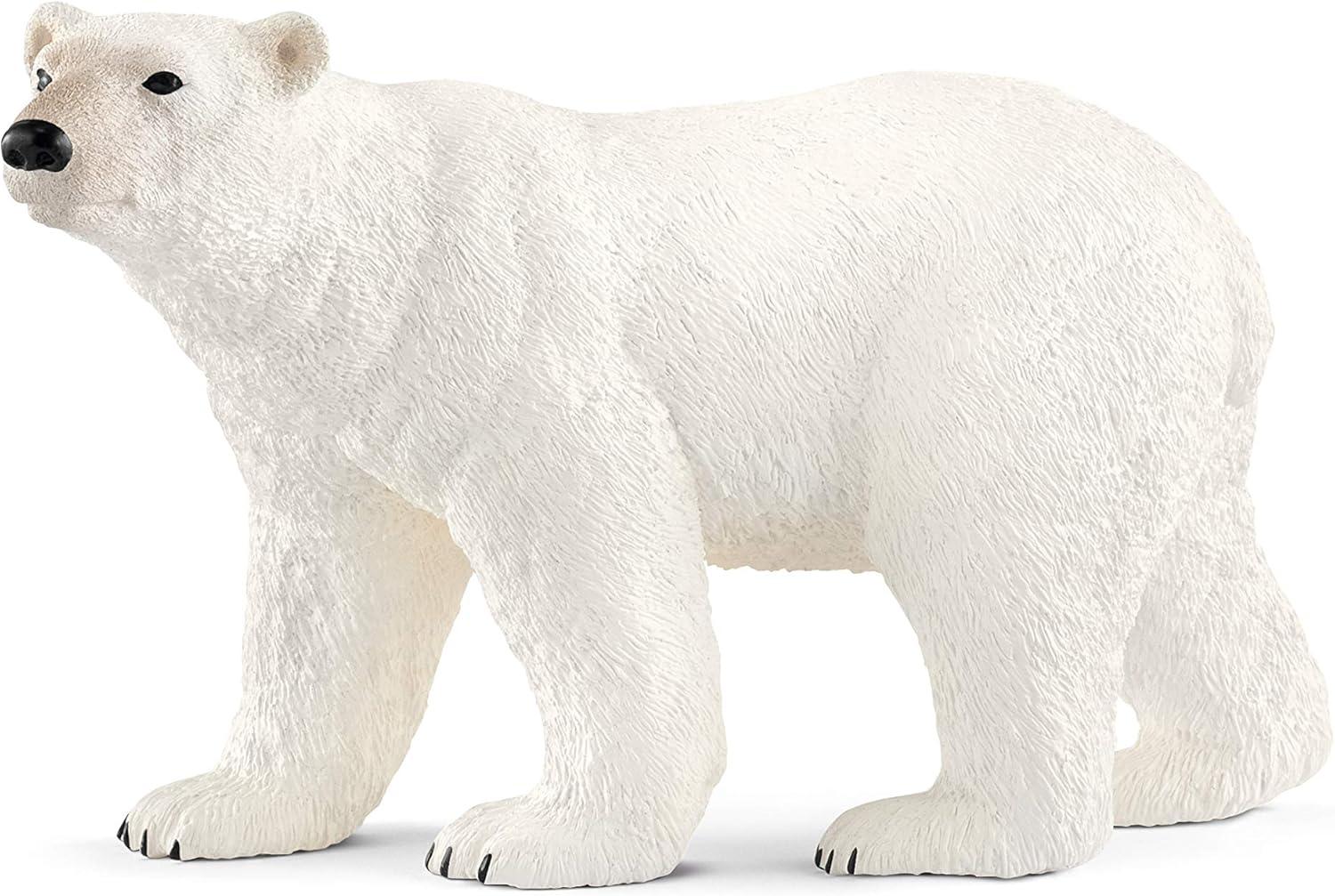 Schleich - Wild Life: Polar Bear Animal Toy Figurine Educational Playset, 1 pc