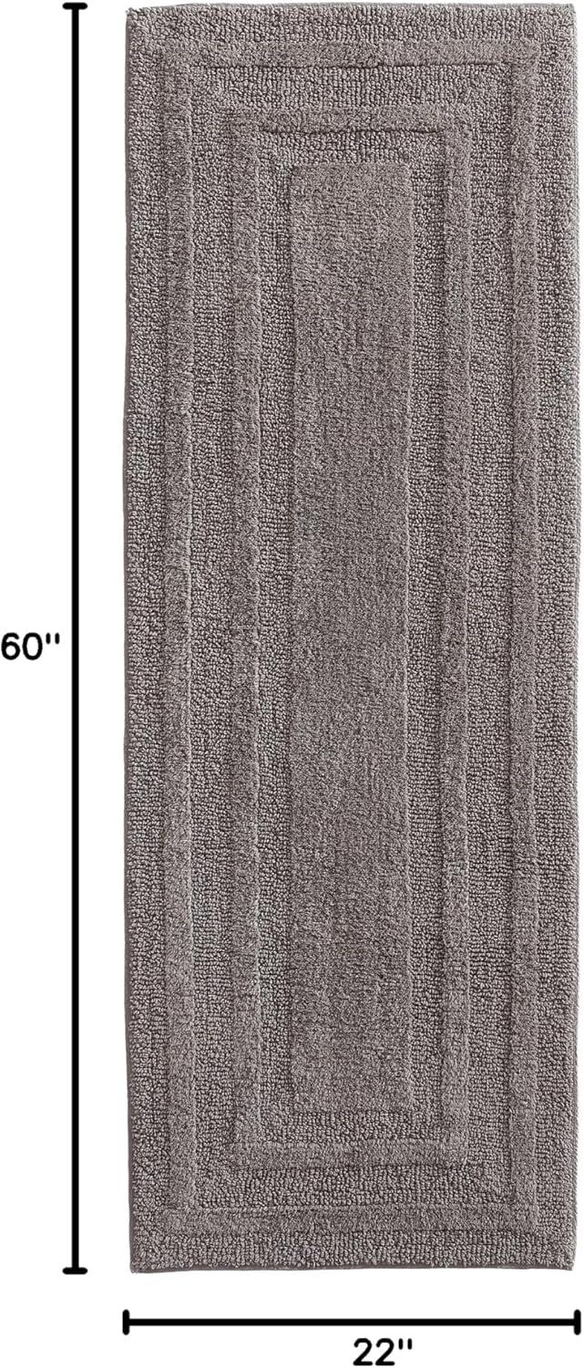 22"x60" Logan Bath Rug Brown - Eddie Bauer: Cotton Tufted, Machine Washable, Latex Backing, Lightweight