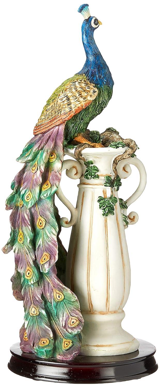 Design Toscano The Peacock's Sanctuary Sculpture