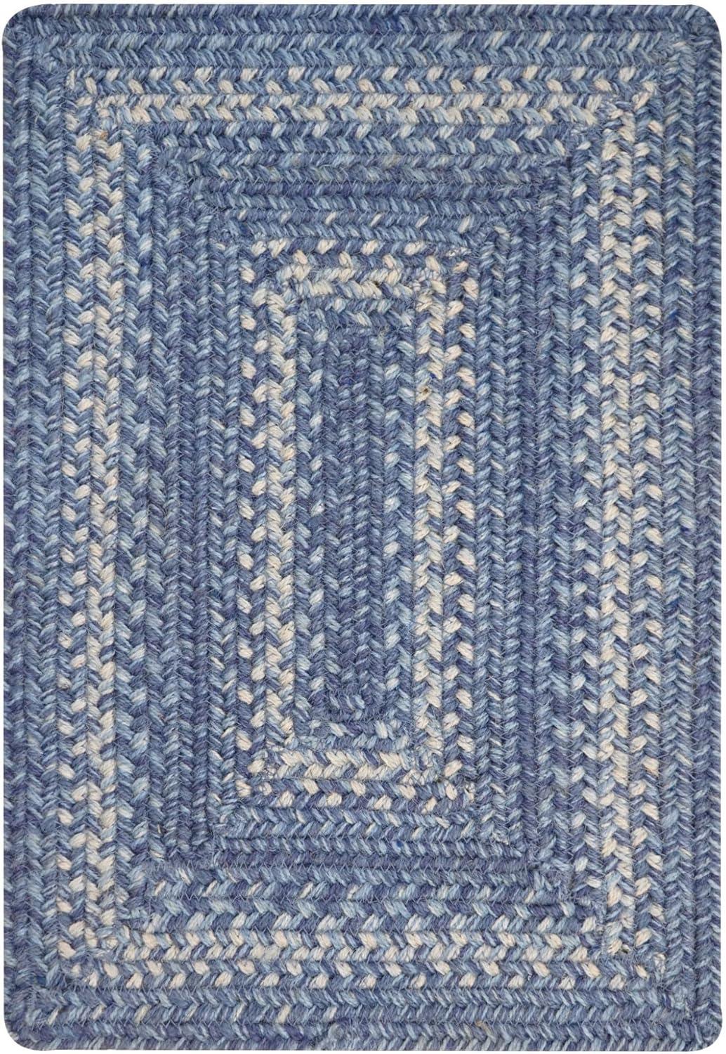 Homespice - Denim Blue Runner for Table 11x36 inches, a Long and Thick Table Runner to Use as a Coastal Style Dinner Table Runner - Handmade from Premium Jute - Reversible and Durable Braided Runner