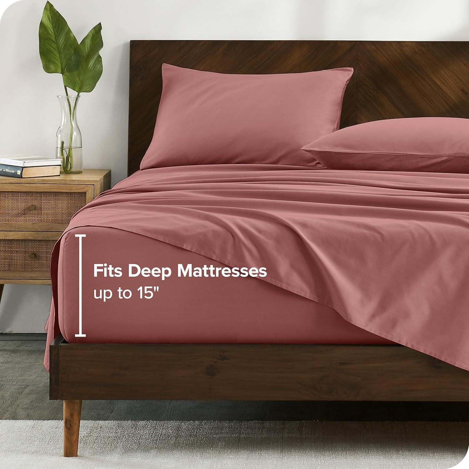 Bare Home 400 Thread Count Sateen Sheet Set