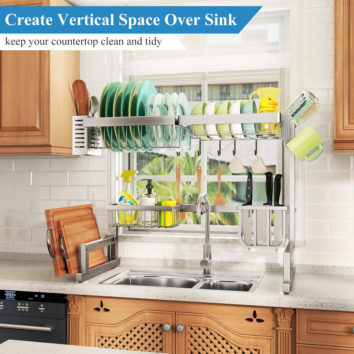 Over The Sink Dish Rack