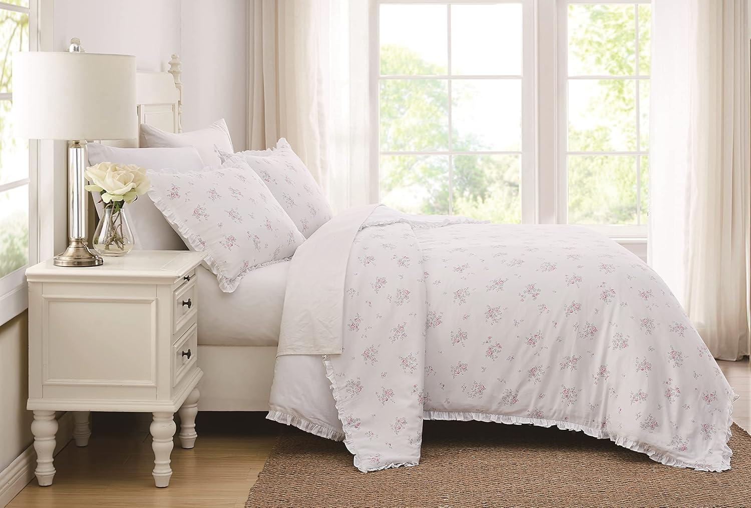 Rosebury Sateen Floral Duvet Cover Set