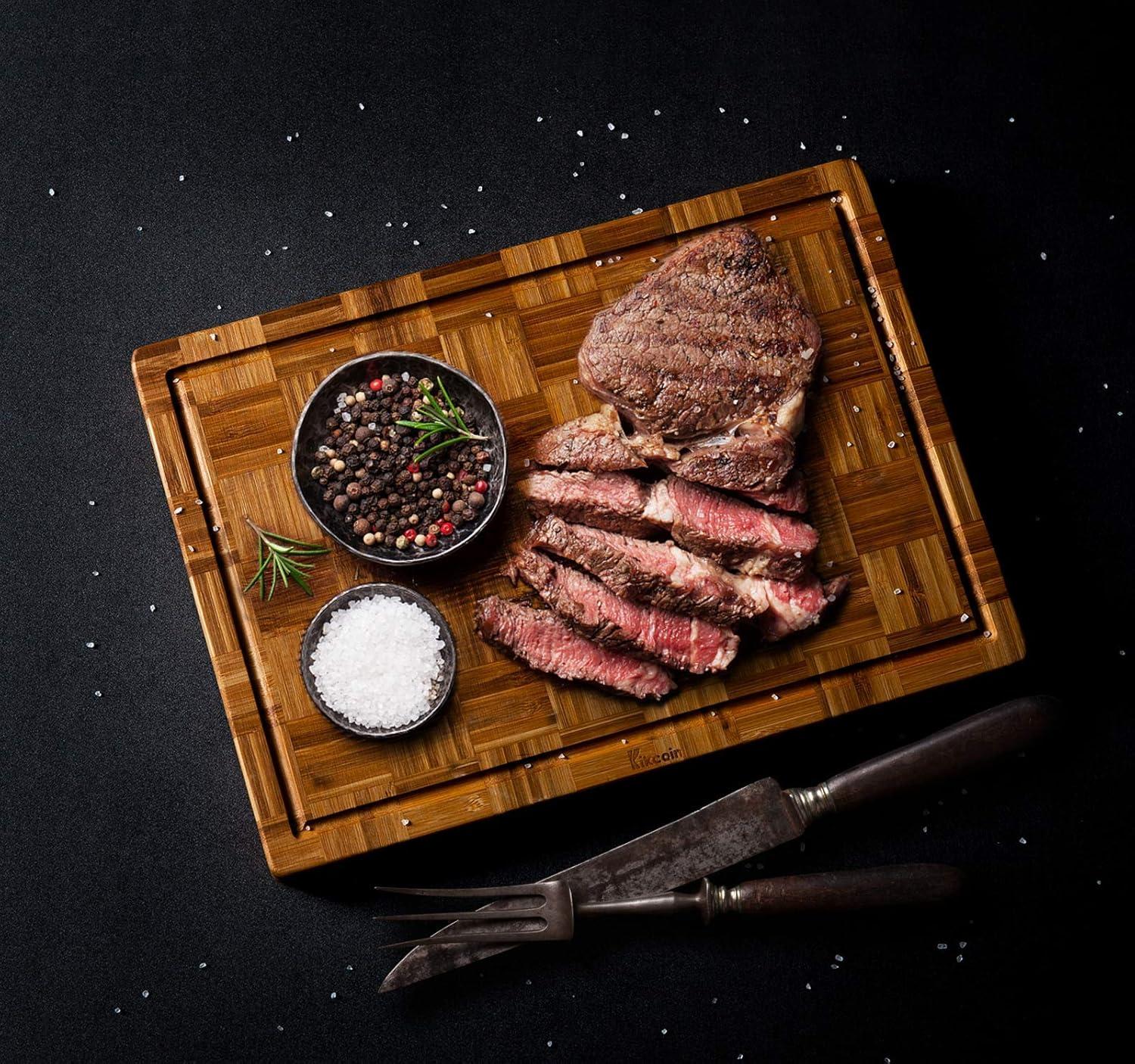 Extra Large Bamboo Cutting Boards, (Set Of 3) Chopping Boards With Juice Groove Bamboo Wood Cutting Board Set Butcher Block For Kitchen