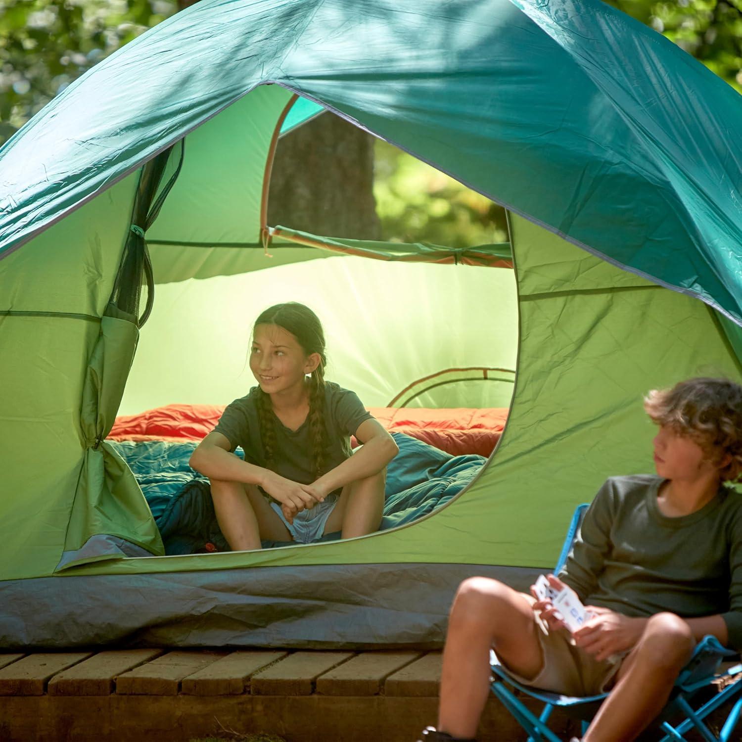 Coleman Sundome 4-Person Camping Family Tent - Green