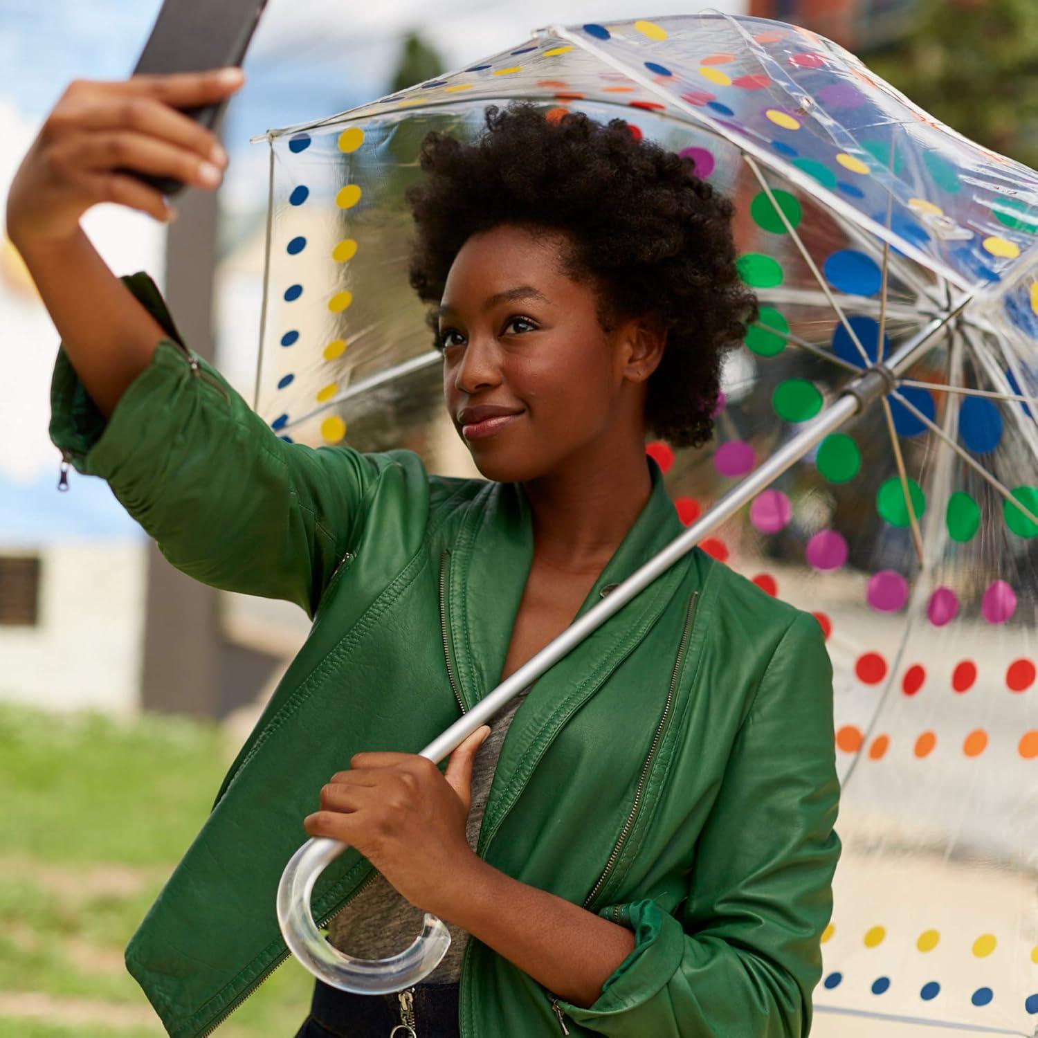 Totes Bubble Rain Umbrella, Clear