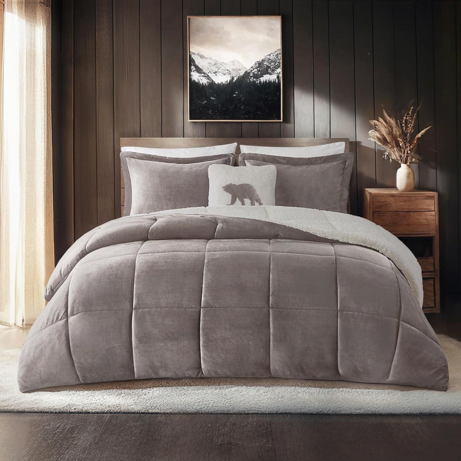 Woolrich Woolrich Alton Plush to Sherpa Down Alternative Comforter Set