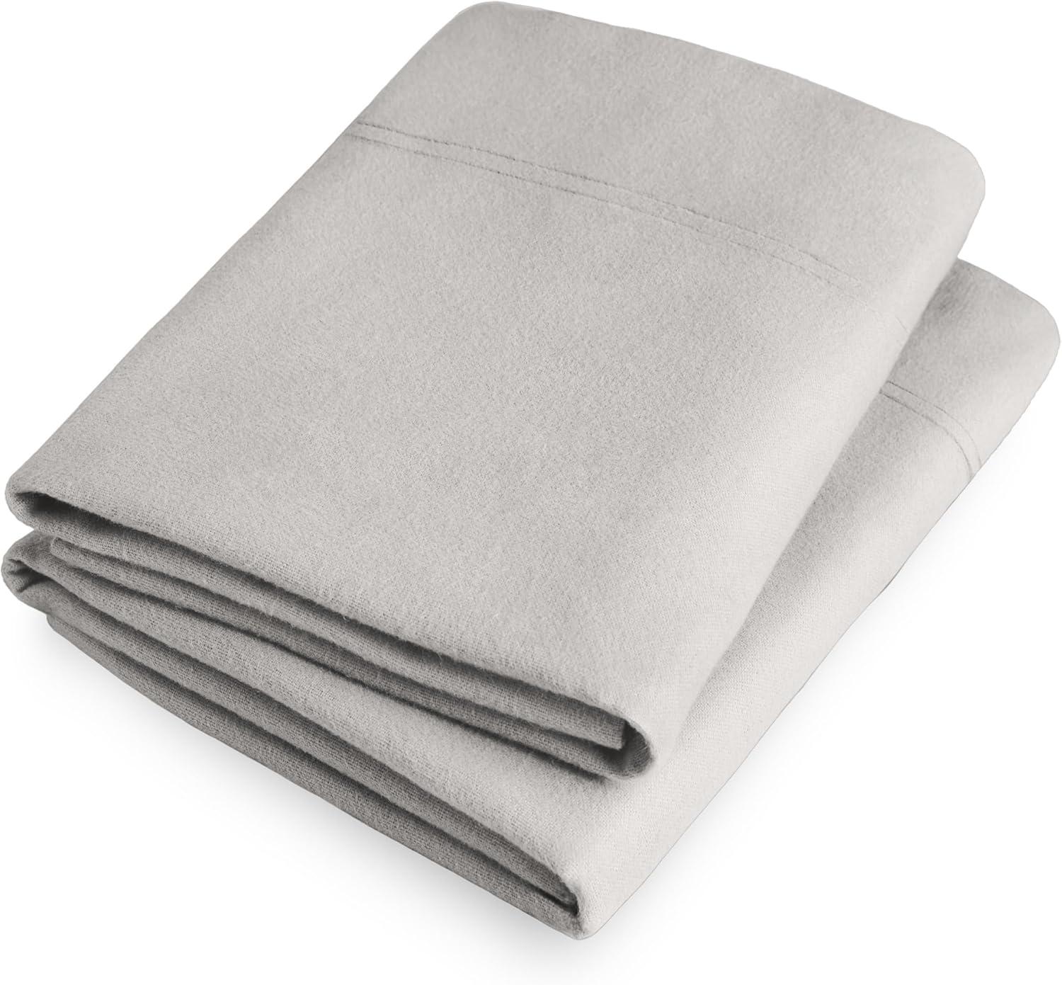 Bare Home 100% Cotton Flannel Pillowcase (Set of 2)