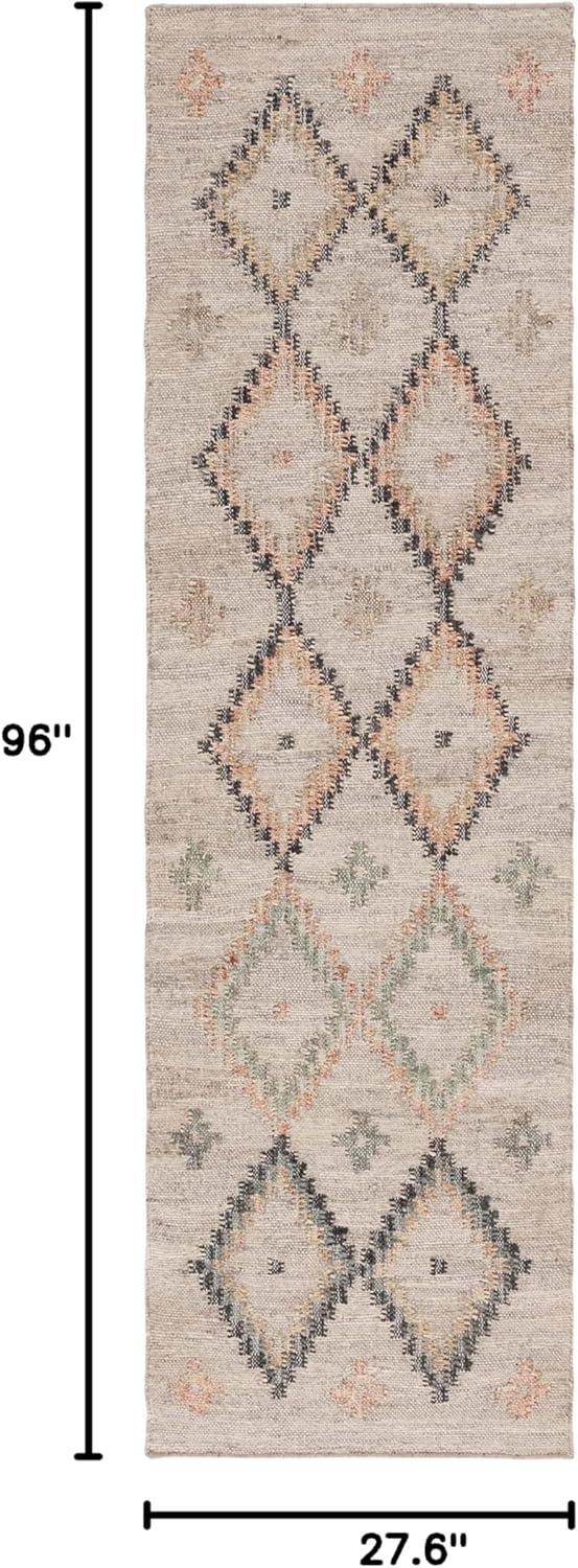 Kilim KLM753 Hand Loomed Runner Rug - Beige/Gold - 2'3"x8' - Safavieh.