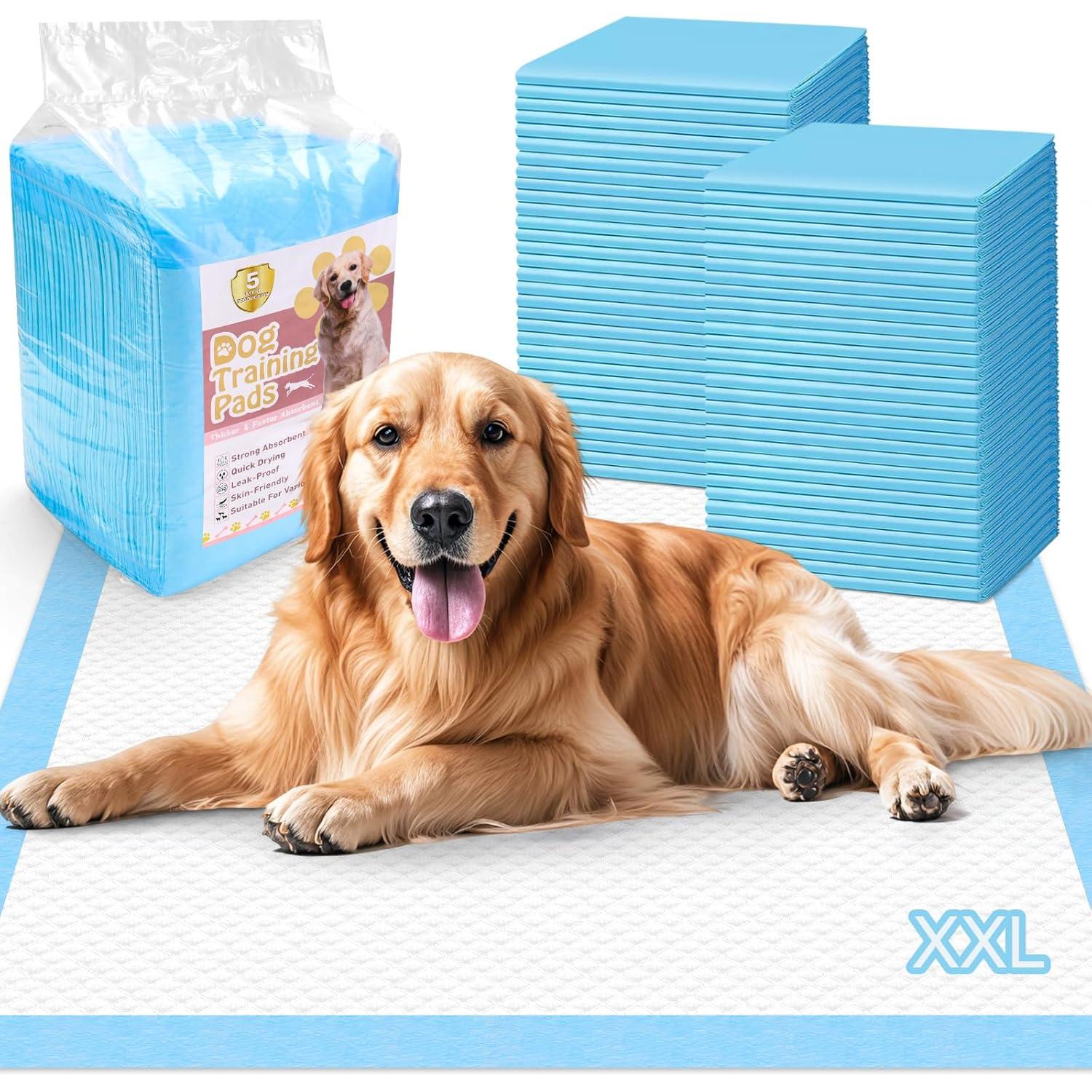 Pee Pads for Dogs - 30" X 36" Extra Large Puppy Pads XXL Potty Training Pads for Pet Wee Wee Pads Quick Absorbent Disposable Leak-Proof Pee Pads for Dogs Large Puppy Supplies - 30 Count