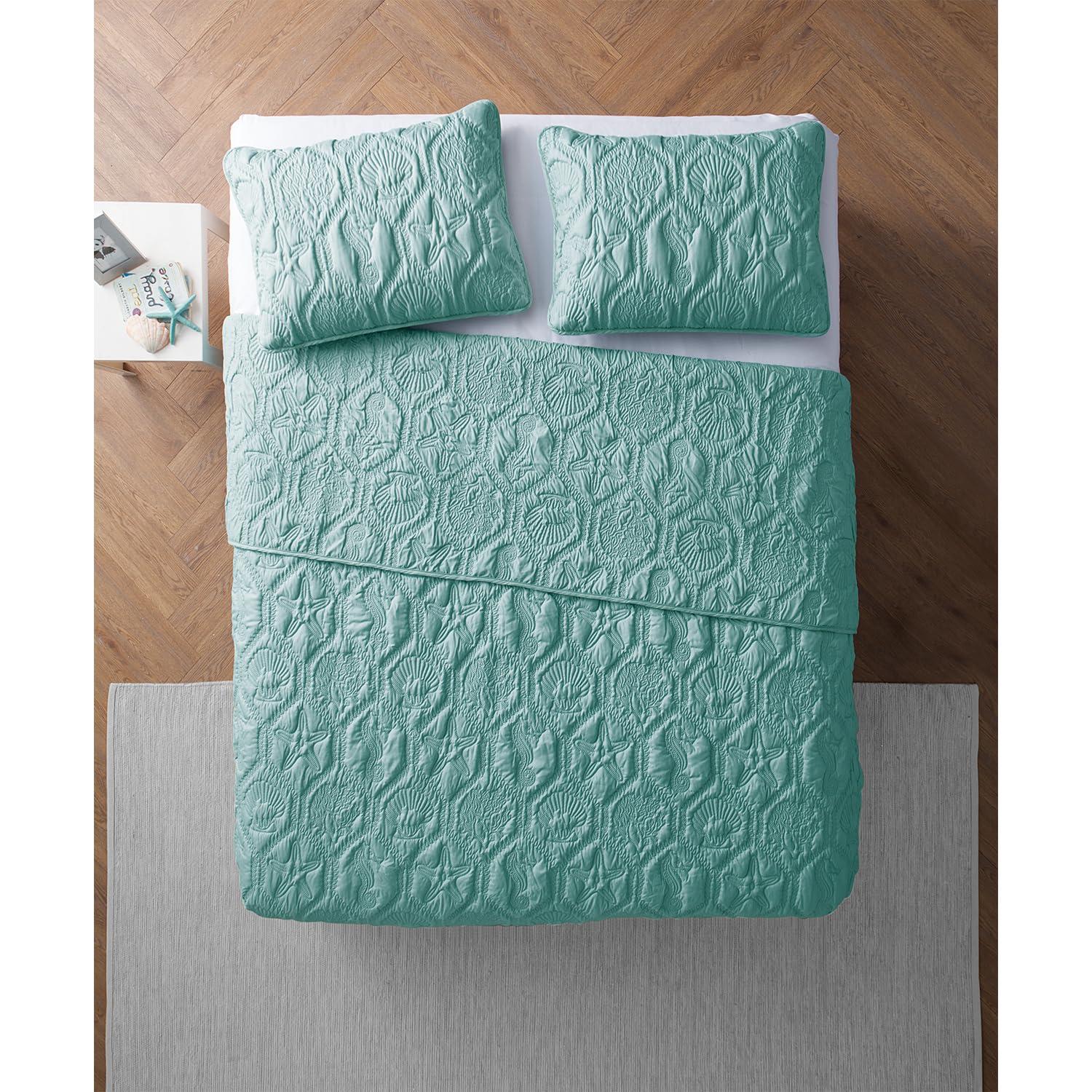 VCNY Shore 3-Piece Embossed Quilt Set & Reviews | Wayfair