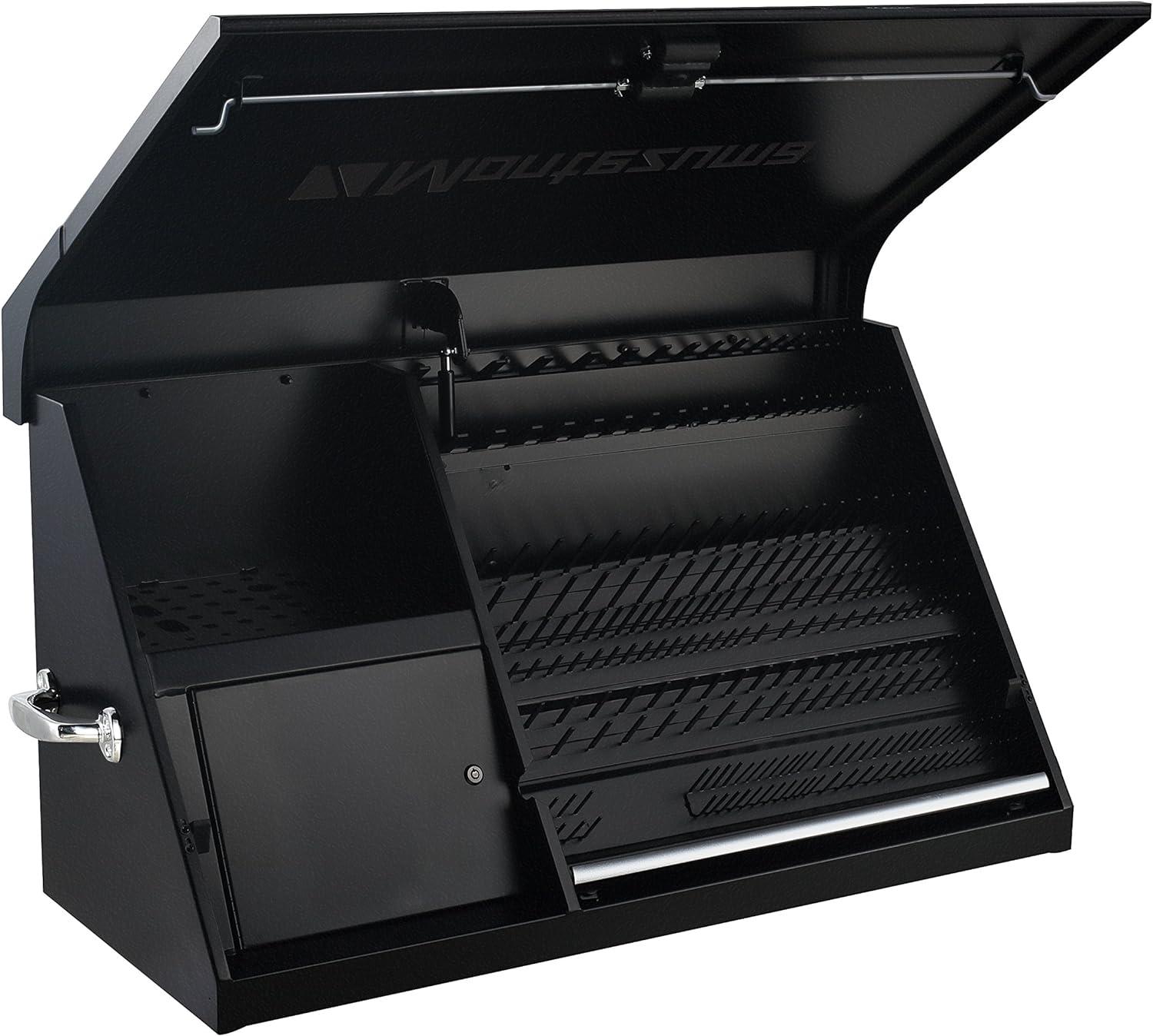 Montezuma 41" Flat Black Steel Triangle Toolbox with Lock