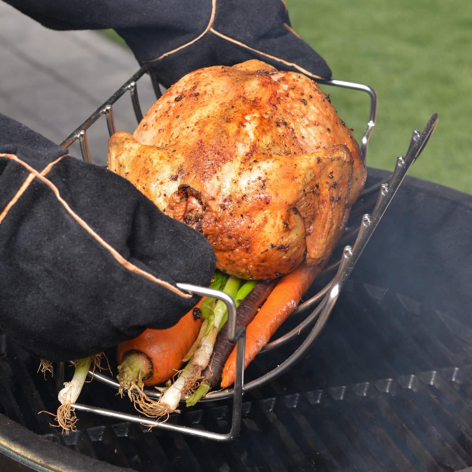 Design Imports Design Imports 9.75'' Enameled Cast Iron Roasting Rack