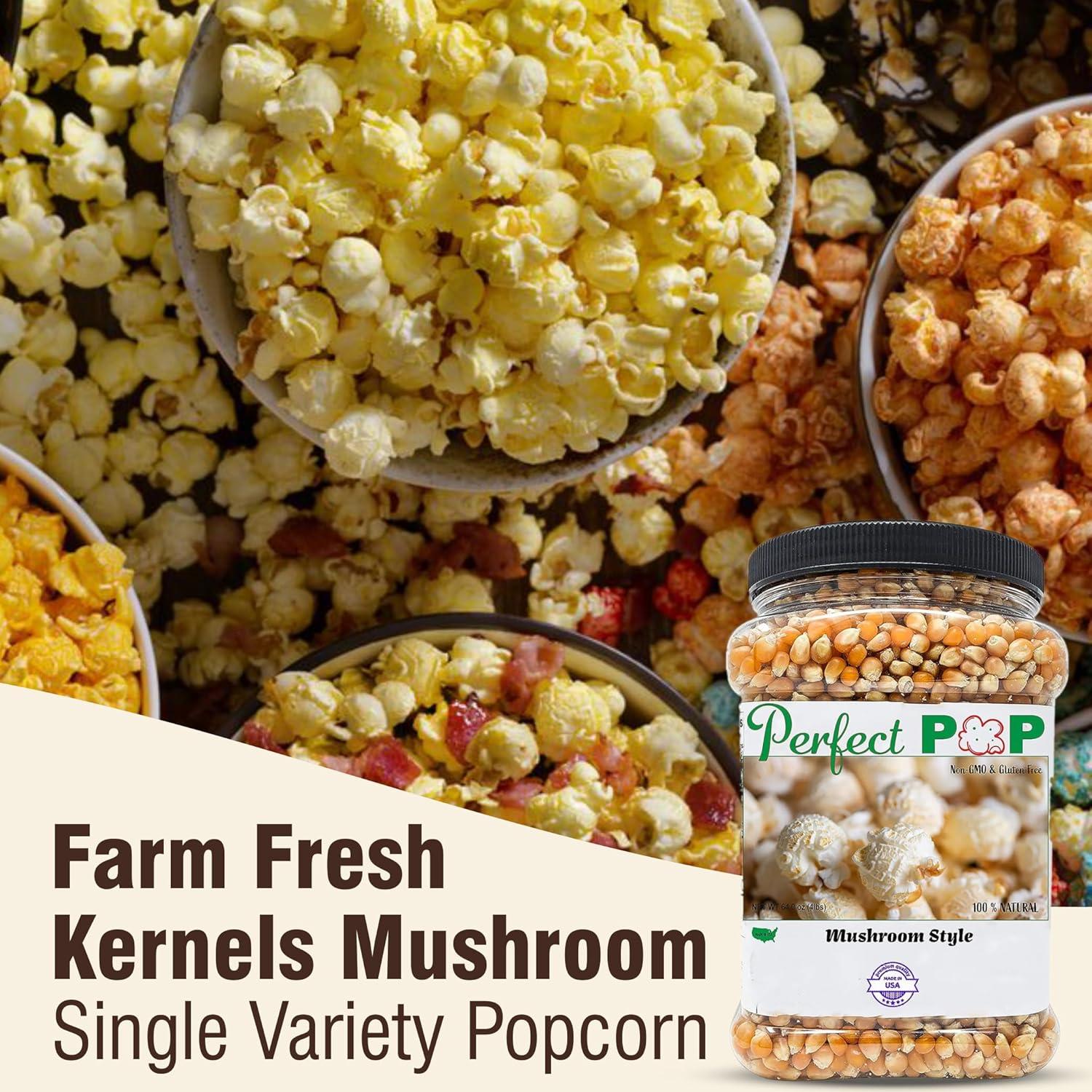 Premium Gourmet Mushroom Extra Large Popcorn Kernels - 4lbs