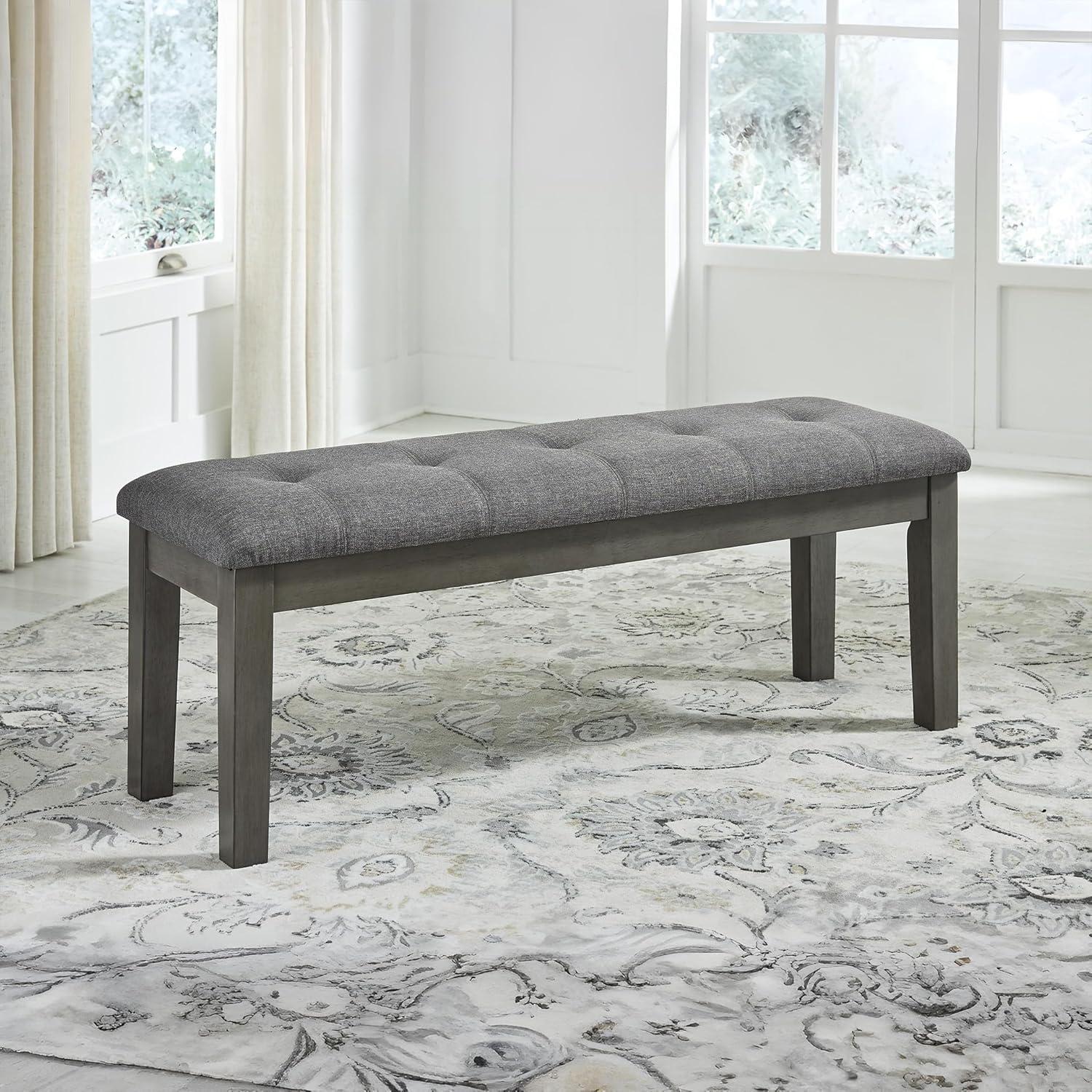 Signature Design by Ashley Contemporary Hallanden 50" Dining Bench Two-tone Gray