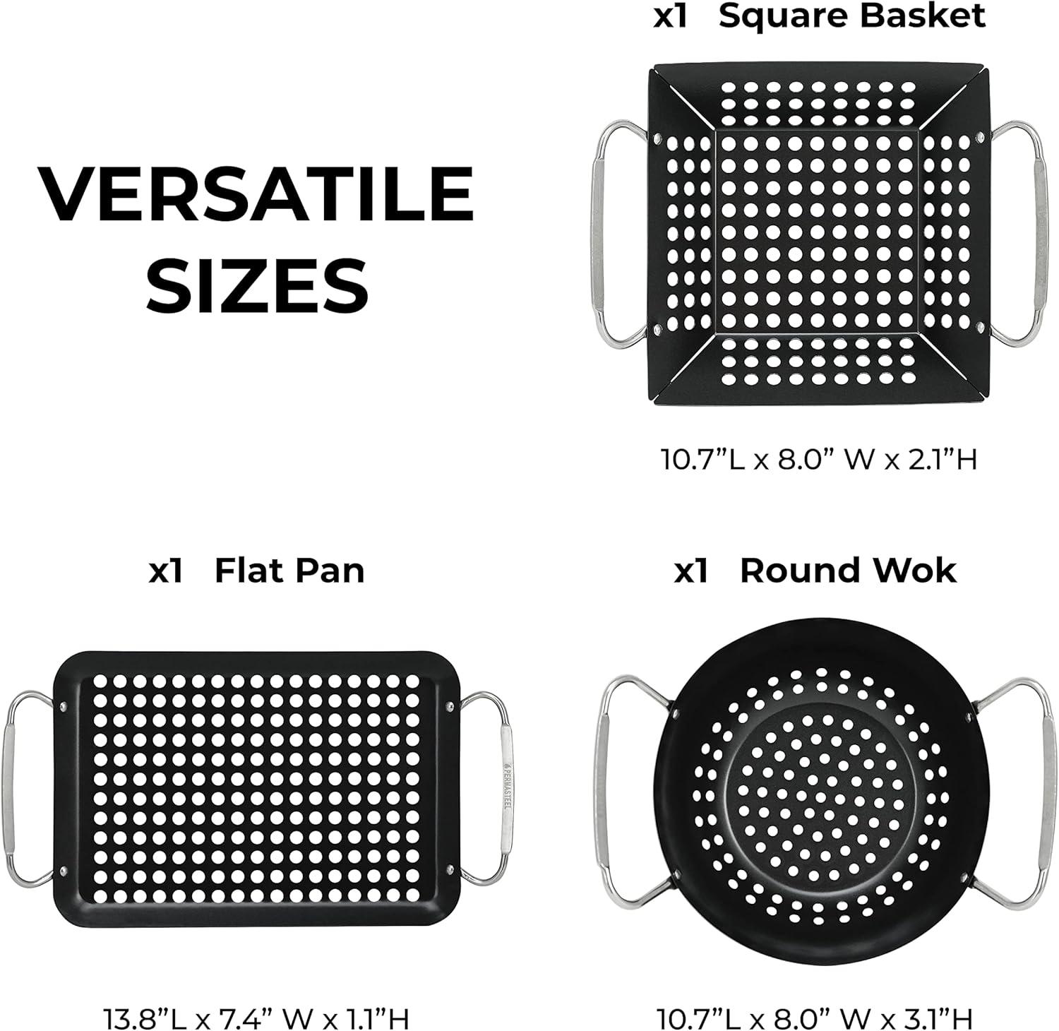 Permasteel Permasteel Heavy Duty Large Grilling Basket