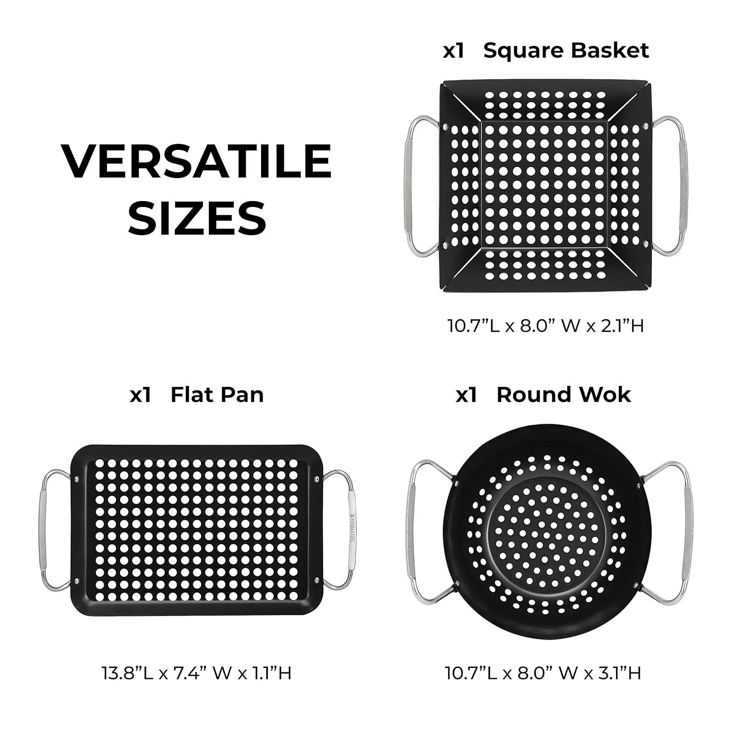 Permasteel Permasteel Heavy Duty Large Grilling Basket