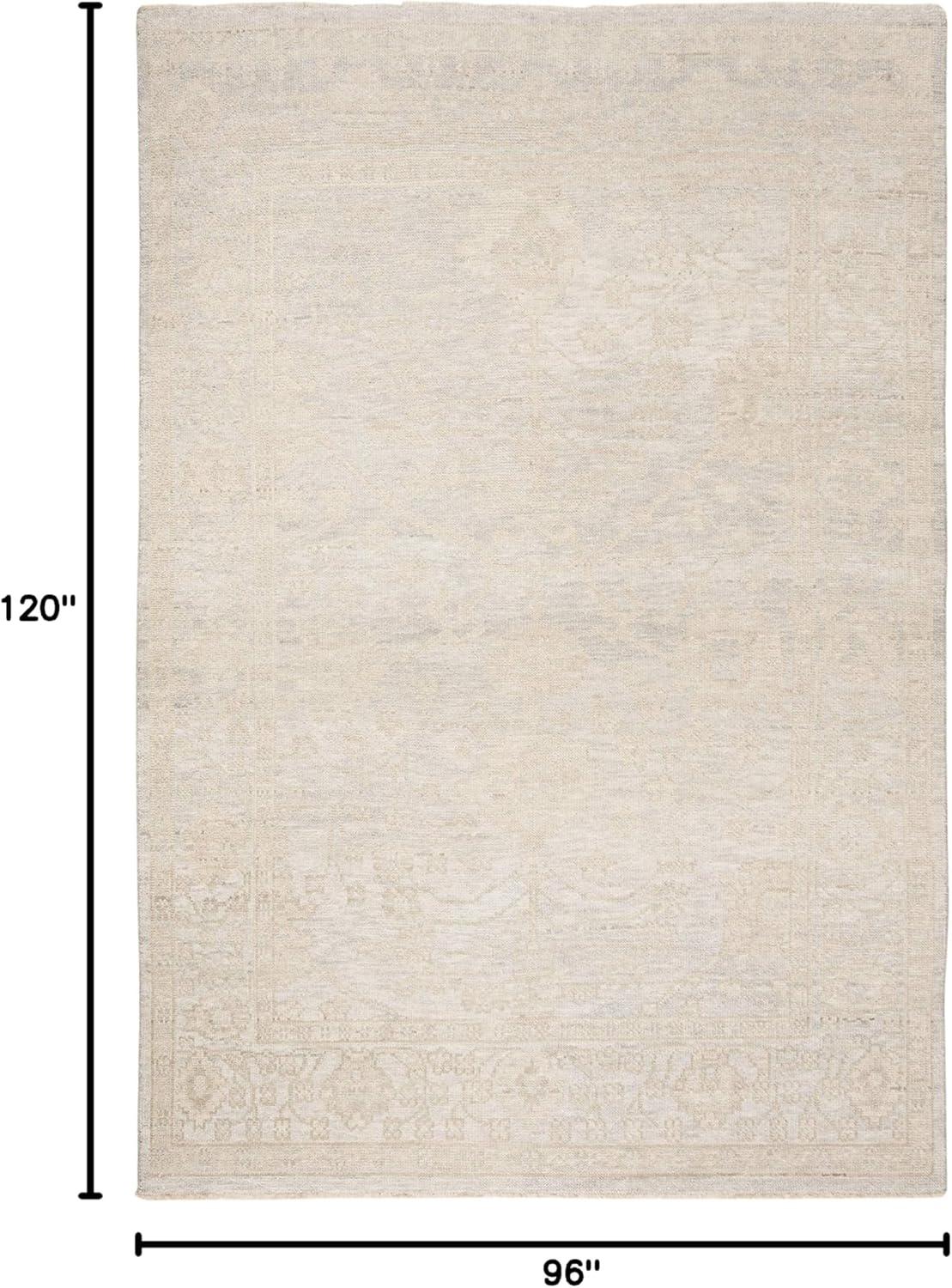 Izmir IZM134 Hand Knotted Area Rug - Light Blue/Ivory - 8'x10' - Safavieh