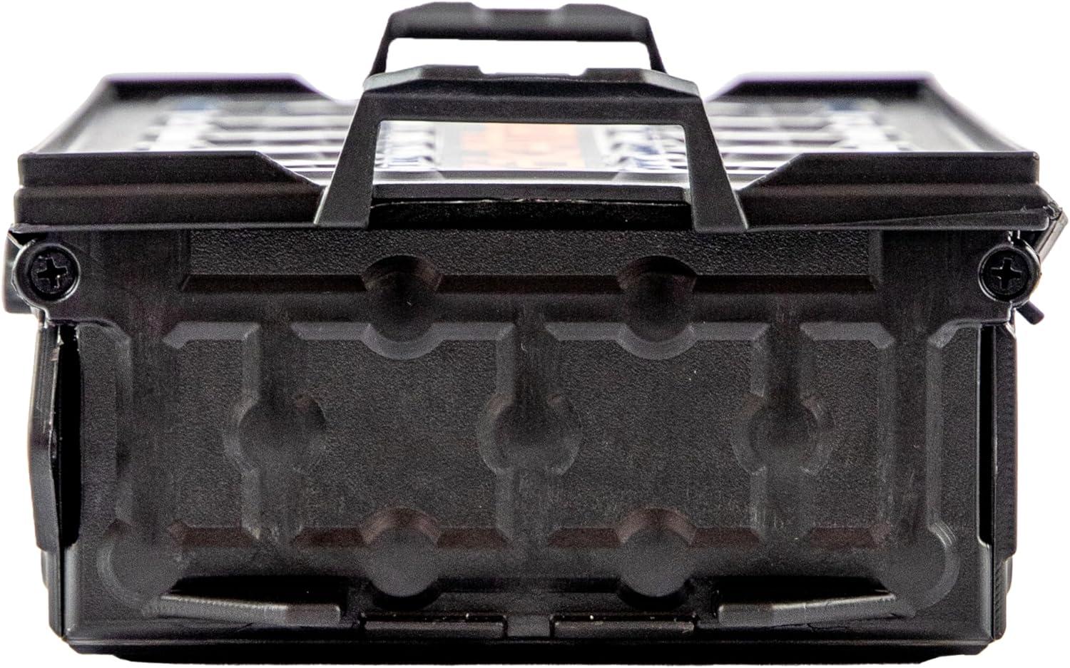 YakAttack TracPak Stackable Fishing Gear Storage Box, Black - Single Box (SSO-1003) | Kayak Fishing Accessories