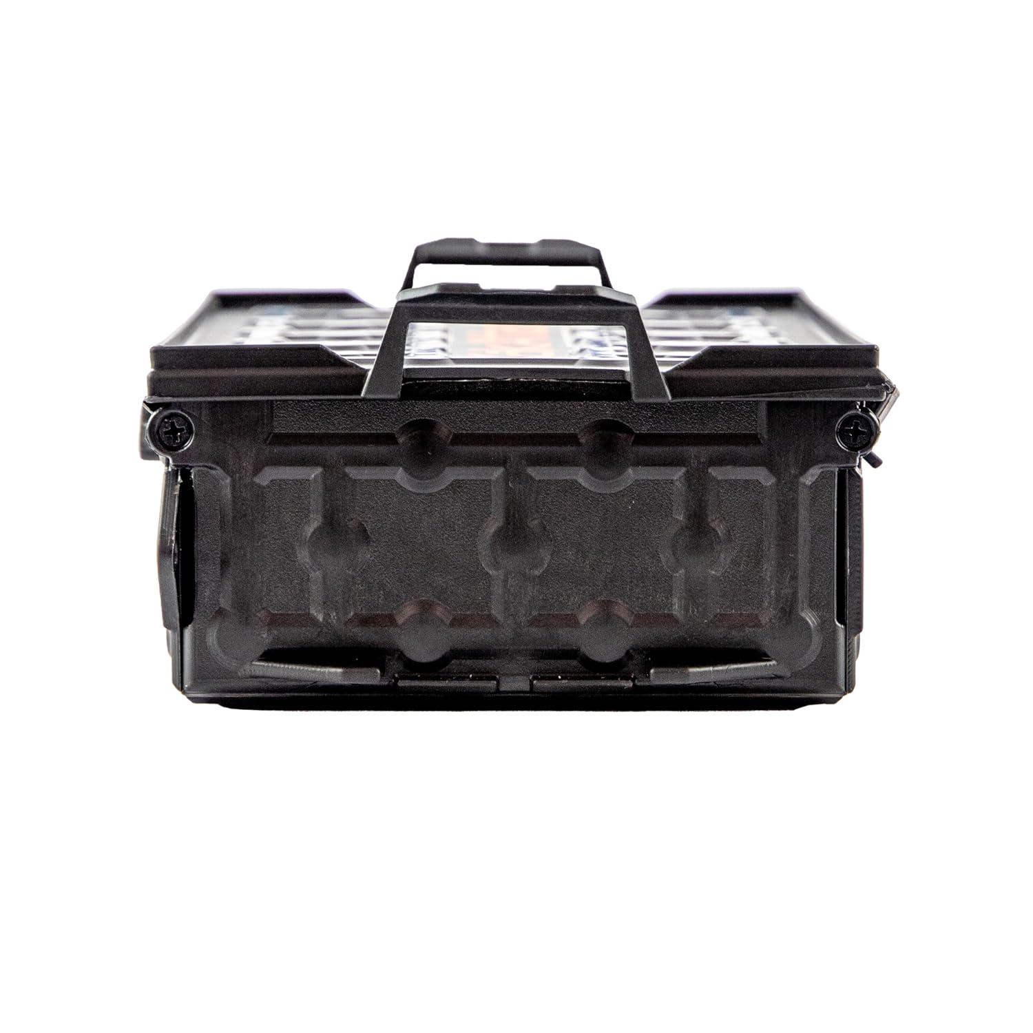 YakAttack TracPak Stackable Fishing Gear Storage Box, Black - Single Box (SSO-1003) | Kayak Fishing Accessories