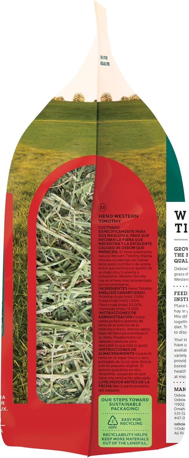 Oxbow Animal Health Western Timothy Hay for Pets, 15-Ounce