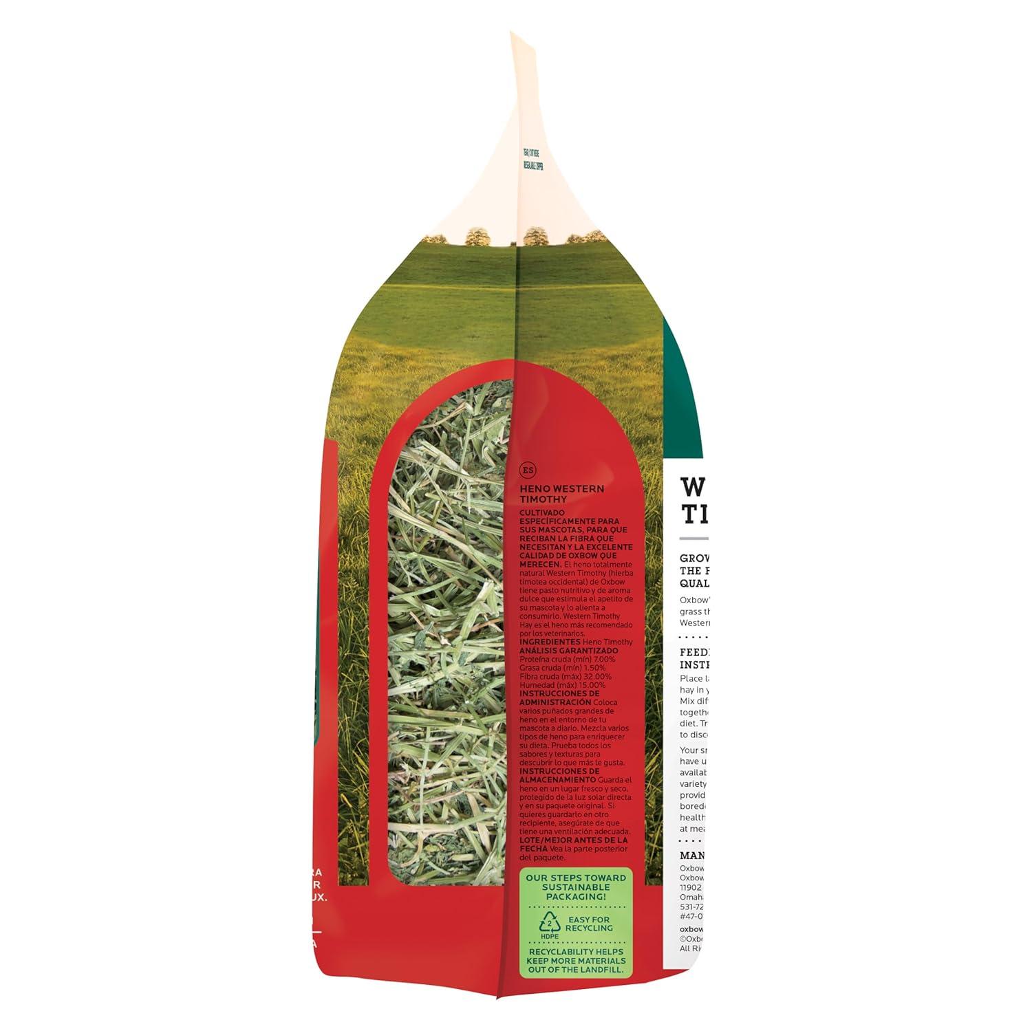 Oxbow Animal Health Western Timothy Hay for Pets, 15-Ounce