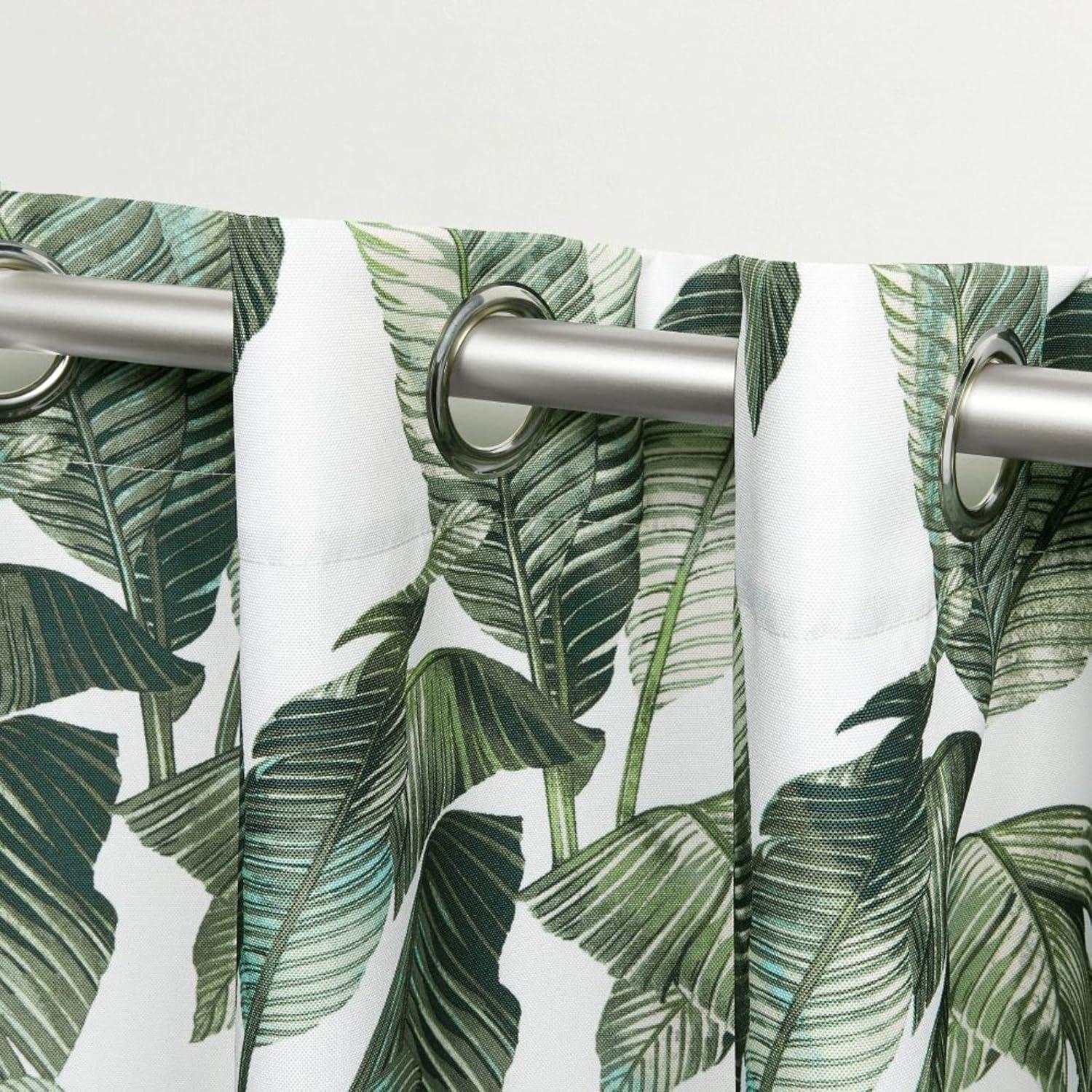 Tommy Bahama Tommy Bahama Indoor/Outdoor Island Palm Light Filtering Grommet Top Curtain Panel Pair