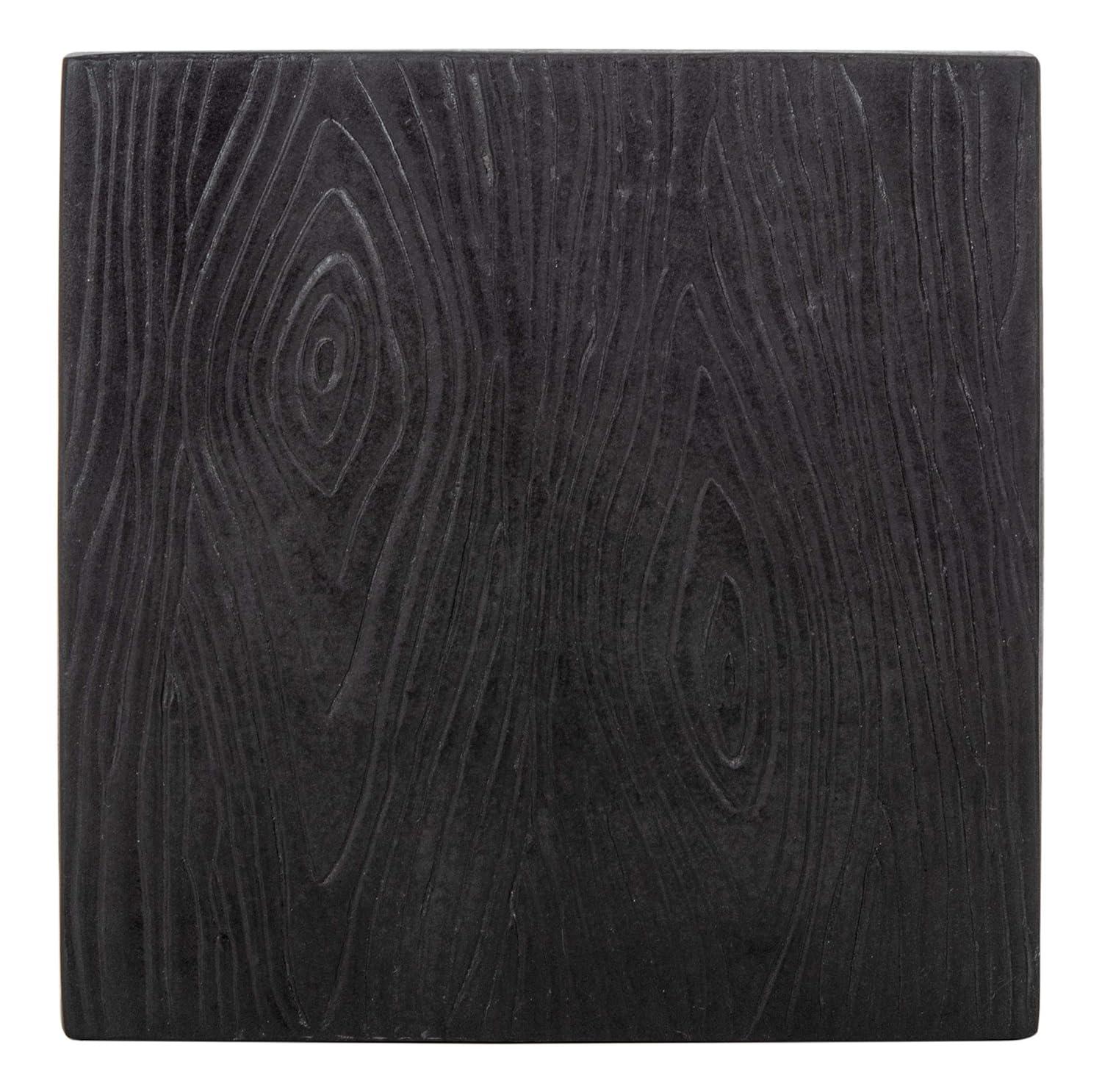 Cube Accent Stool - Indoor/Outdoor - VNN1003 - Black - Safavieh