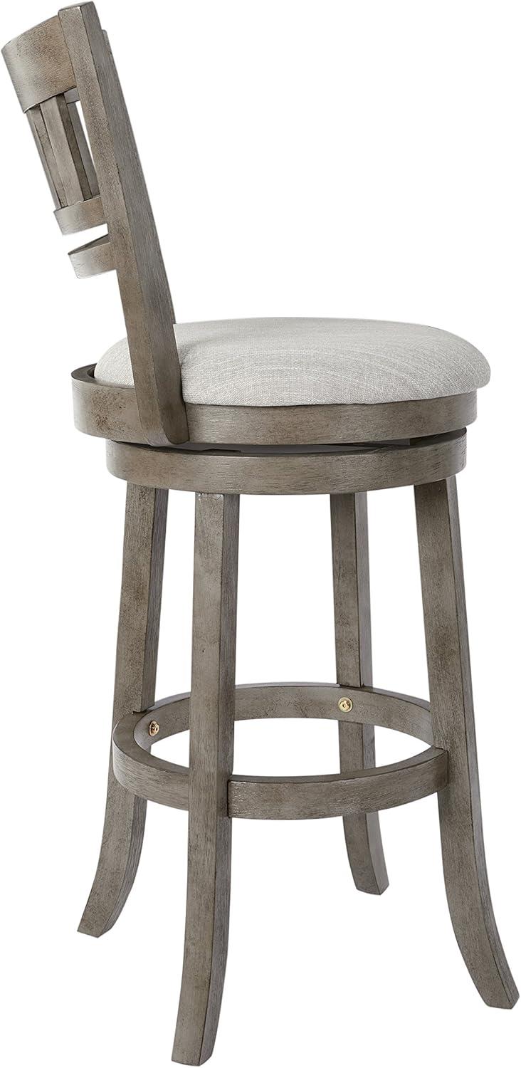 OSP Home Furnishings Wood Swivel Stool (MET12530-AG)