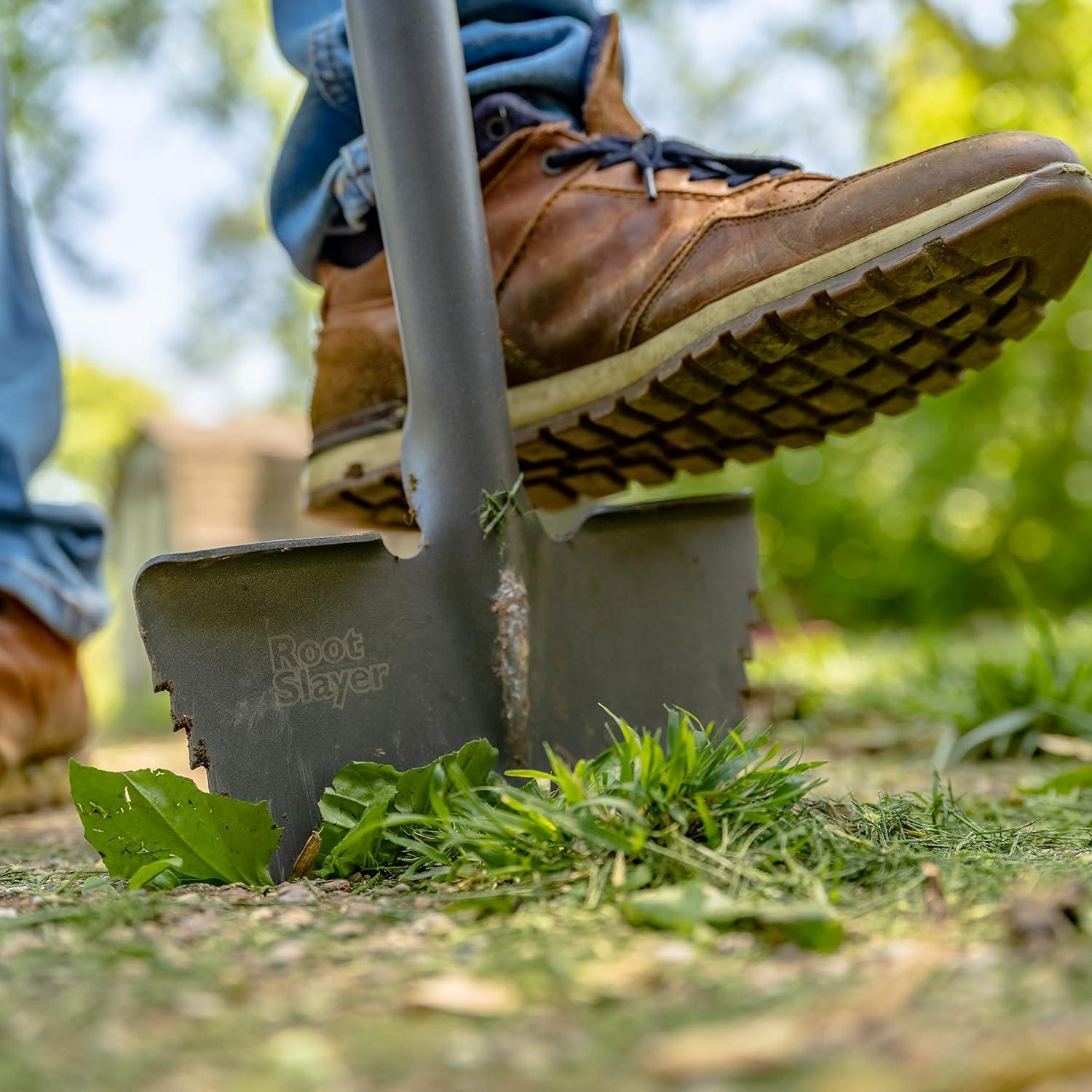 Radius Garden Root Slayer 39 Inch Stainless Steel Ergonomic Grass Lawn Edger