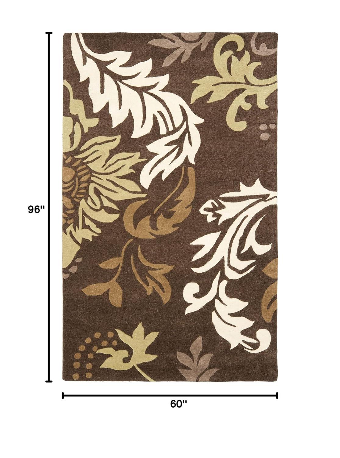 Soho SOH831 Hand Tufted Indoor Area Rug - Brown/Multi - 5'x8' - Safavieh