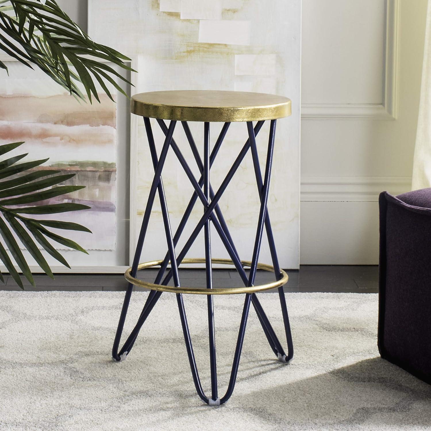 Lorna Gold Leaf Counter Stool  - Safavieh