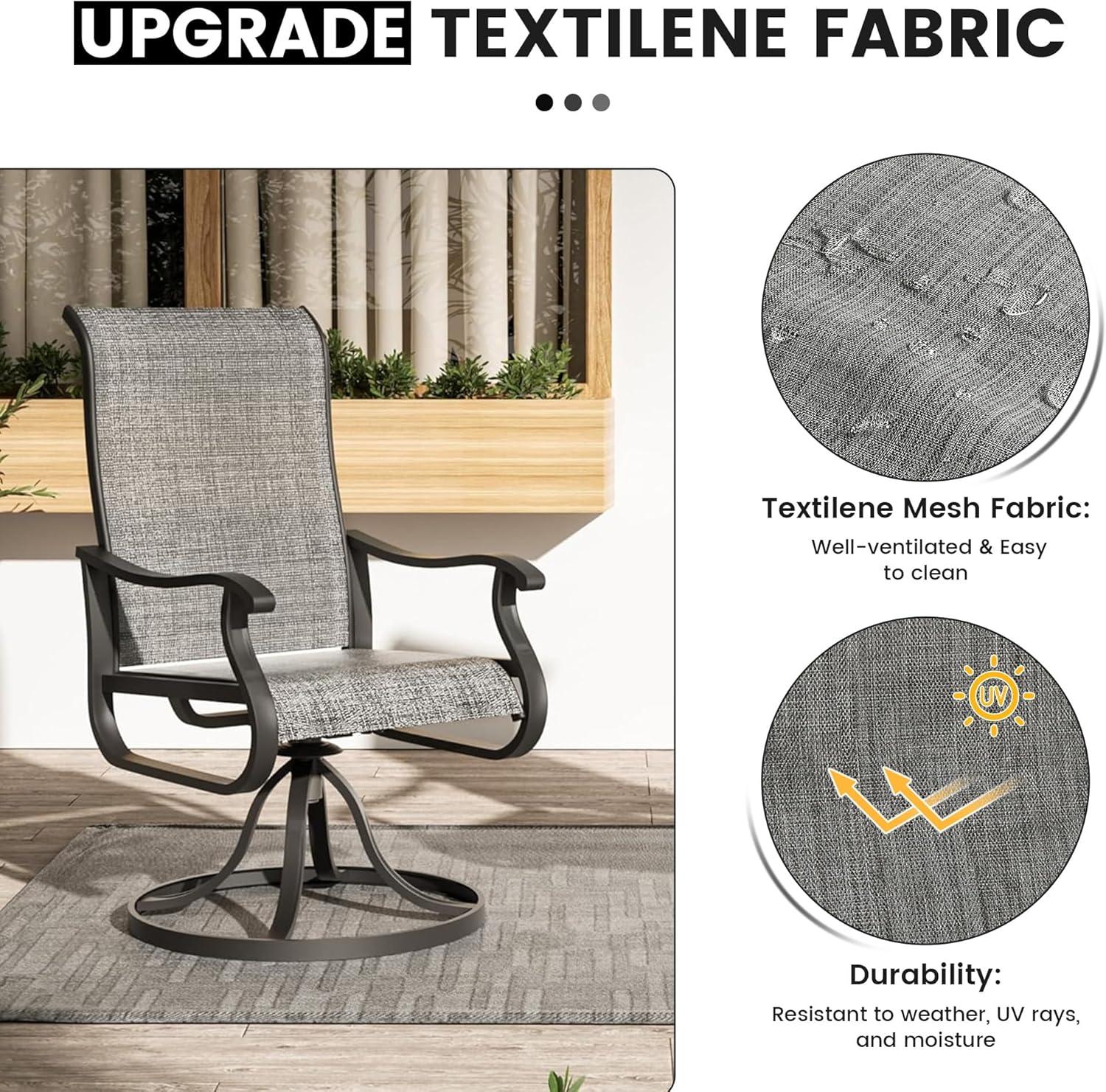 Joclynn Swivel Patio Dining Armchair