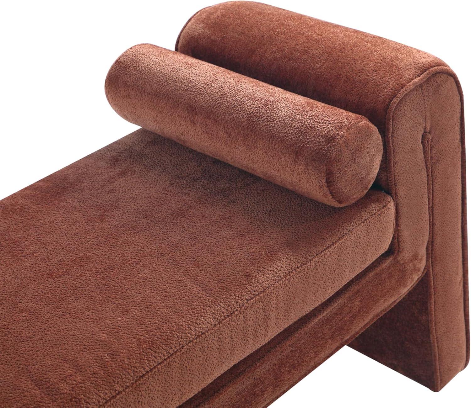 Manhattan Comfort 59" Concord Modern Chenille Upholstered Bench