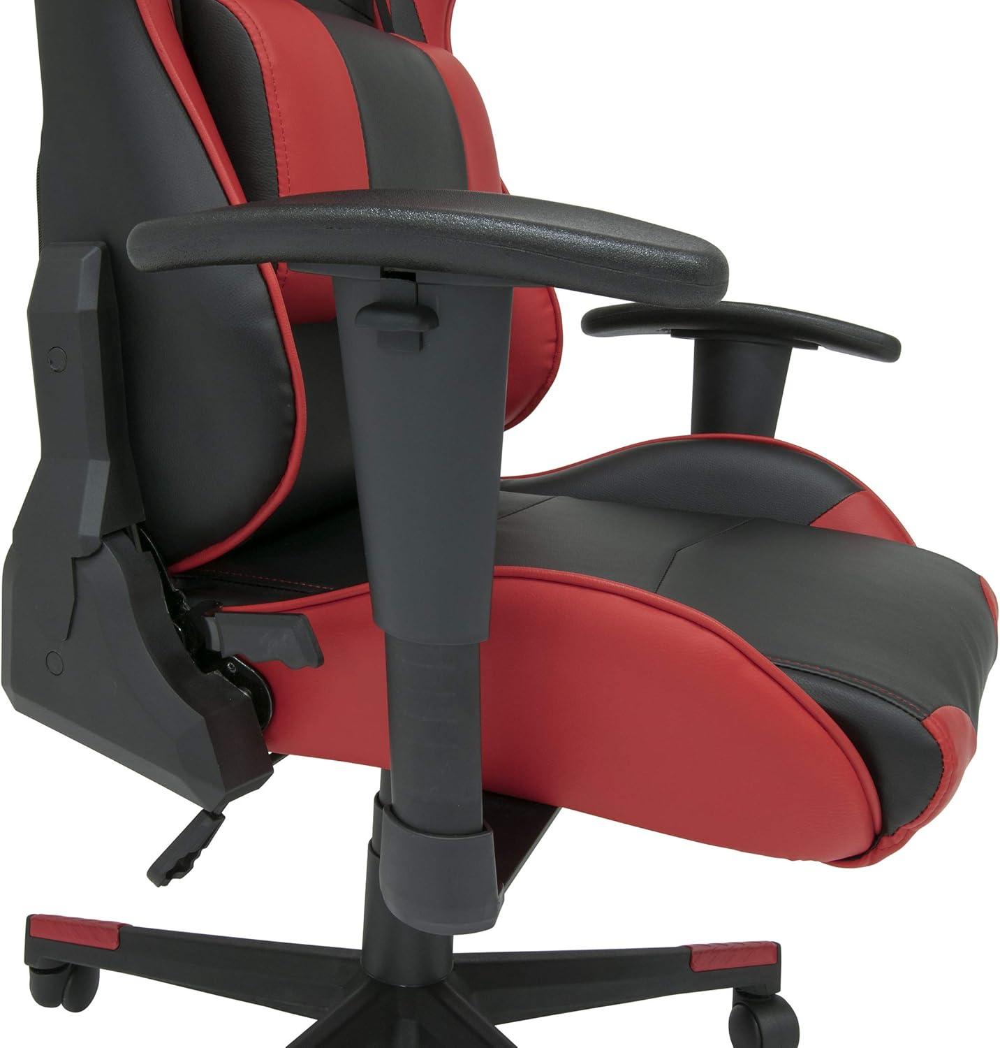 High Back Ergonomic Gamer/Office Chair Red/Black - SD Gaming