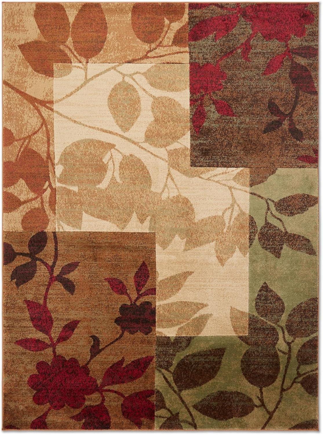 Home Dynamix Amelia Contemporary Geometric Floral Area Rug