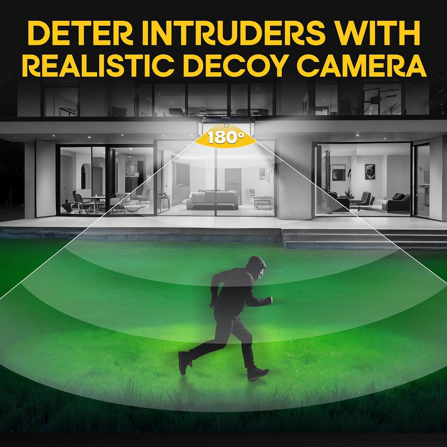 Bell + Howell Bionic Wall Light XL Pro – 1000 Lumens Solar Powered Motion Activated Outdoor LED Light